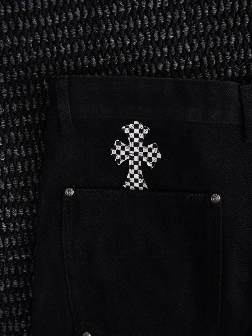Chrome Hearts Cross Patch Cargo Shorts ¡ª detail