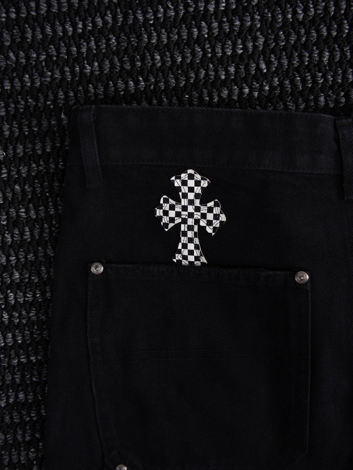 Chrome Hearts Cross Patch Cargo Shorts ¡ª detail