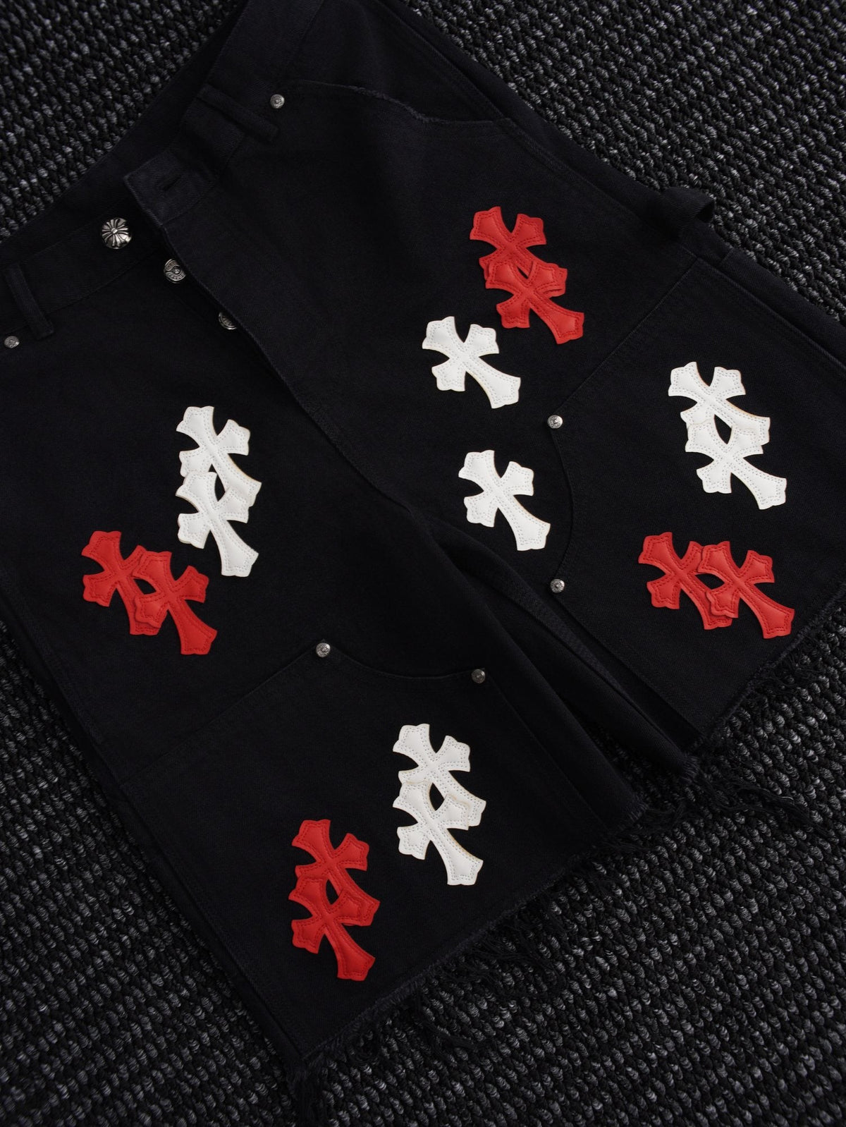 Chrome Hearts Cross Patch Black Shorts ¡ª hero