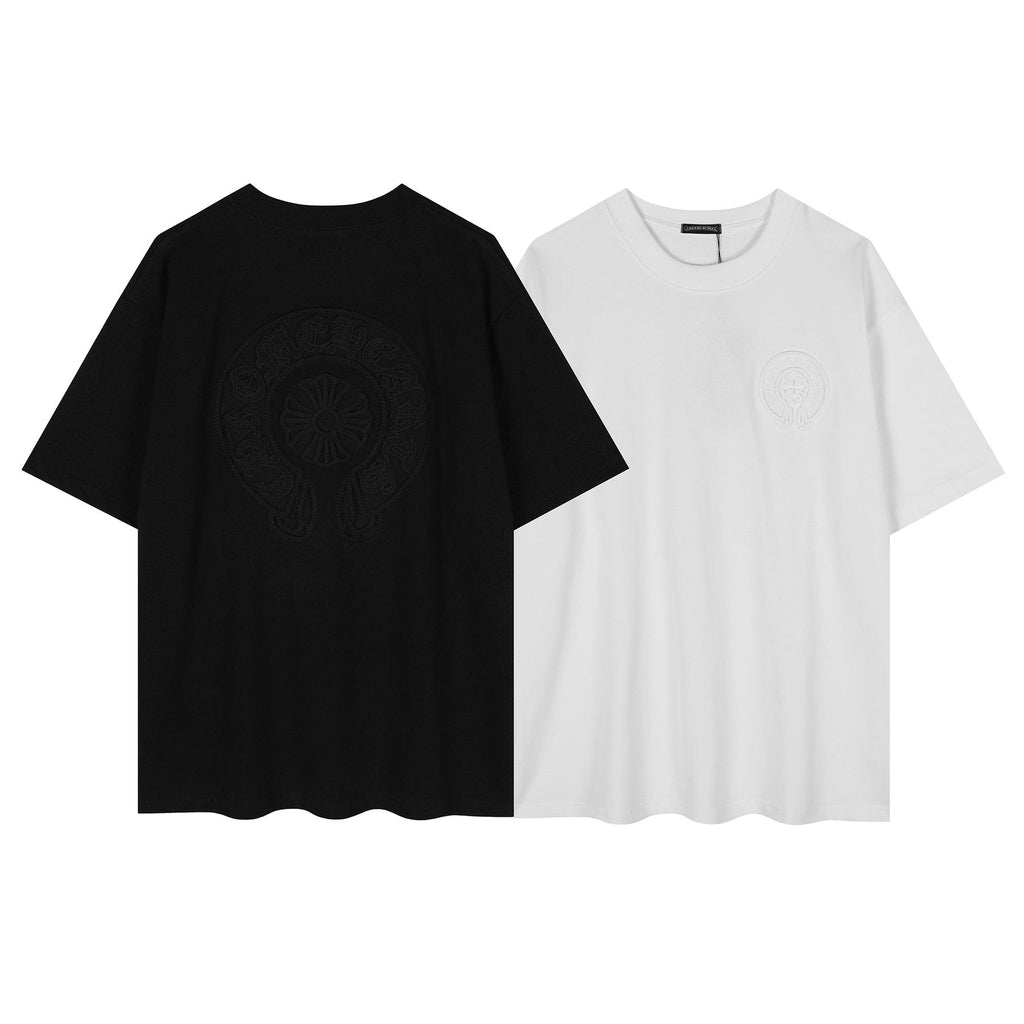 Chrome Hearts Horseshoe Embroidered Short-Sleeve T-Shirt ¡ª comparison