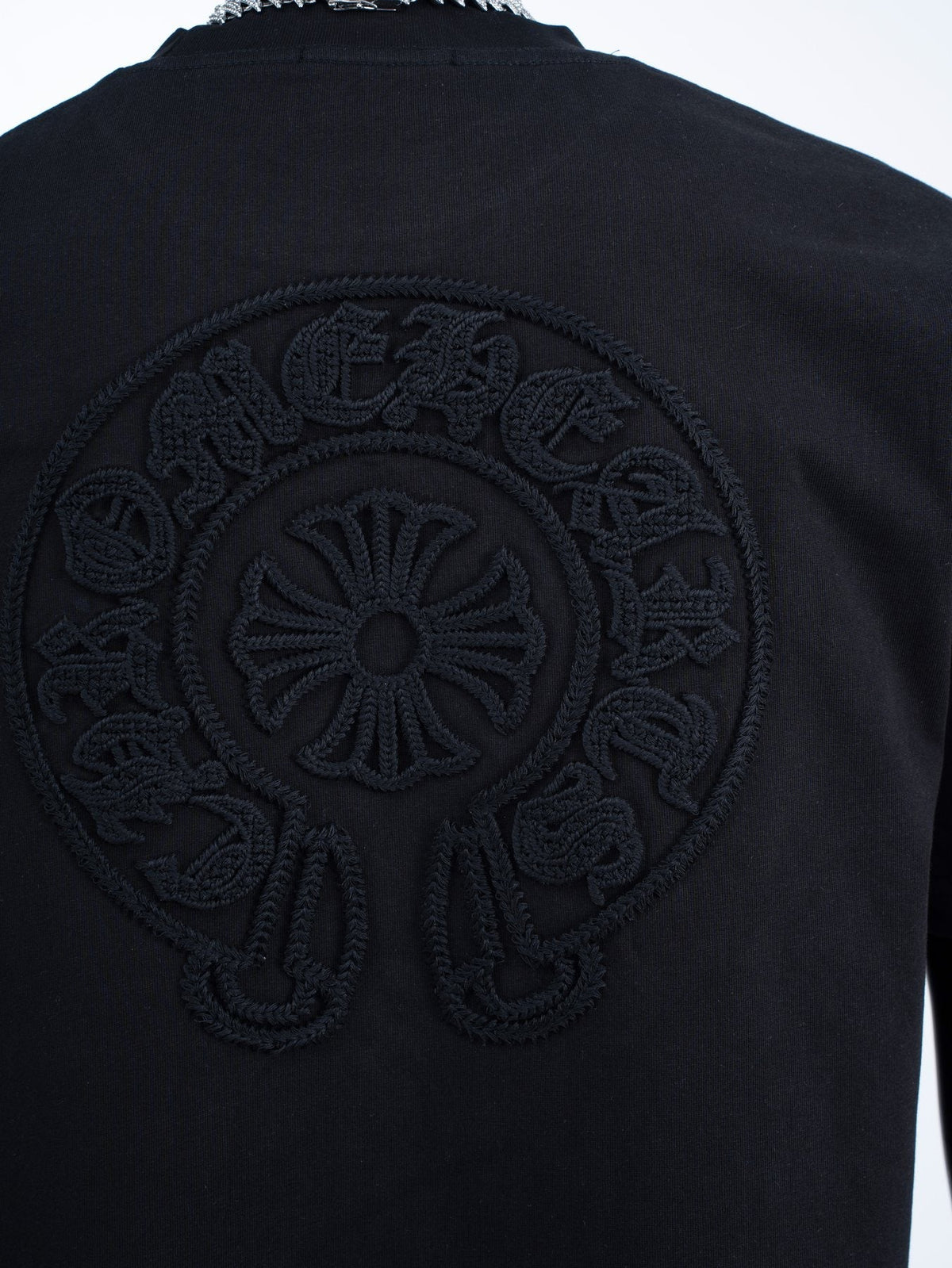 Chrome Hearts Horseshoe Embroidered Short-Sleeve T-Shirt ¡ª detail