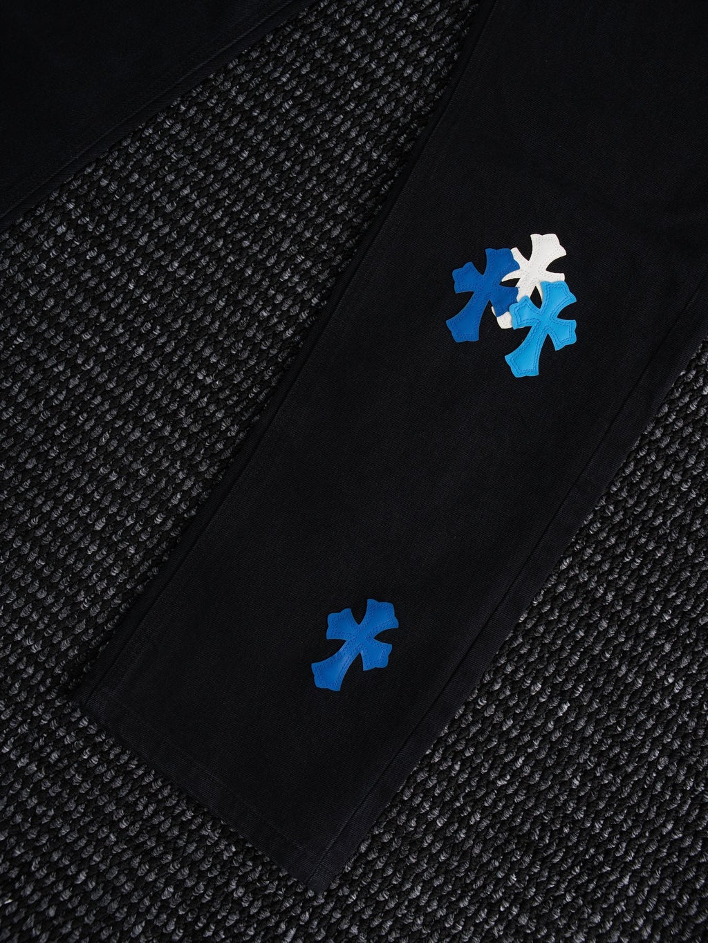 Chrome Hearts Cross Patch Black Jeans ¡ª detail