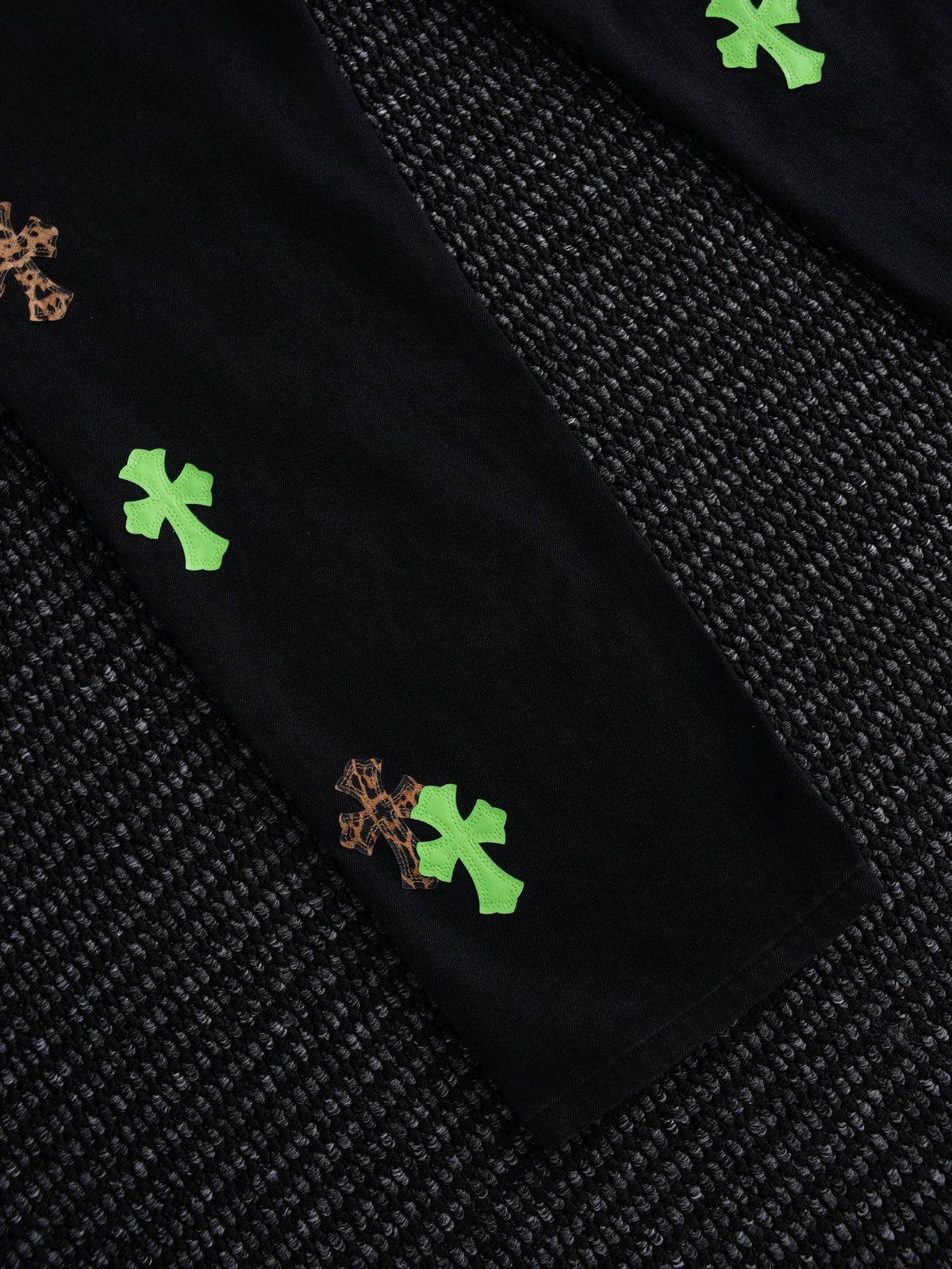 Chrome Hearts Leopard Cross Graphic Denim Pants ¡ª detail