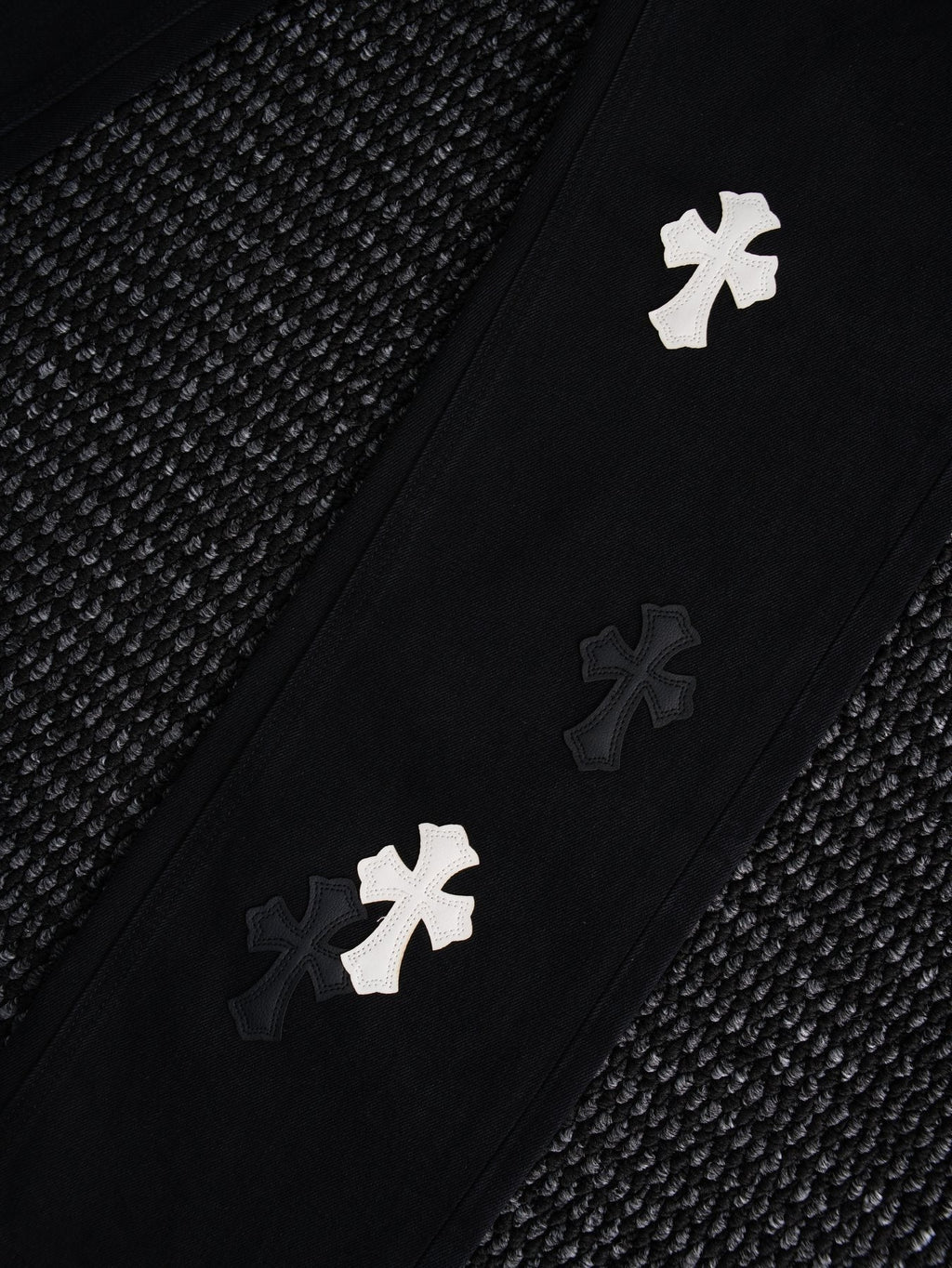 Chrome Hearts Cross Patch Black Jeans ¡ª detail