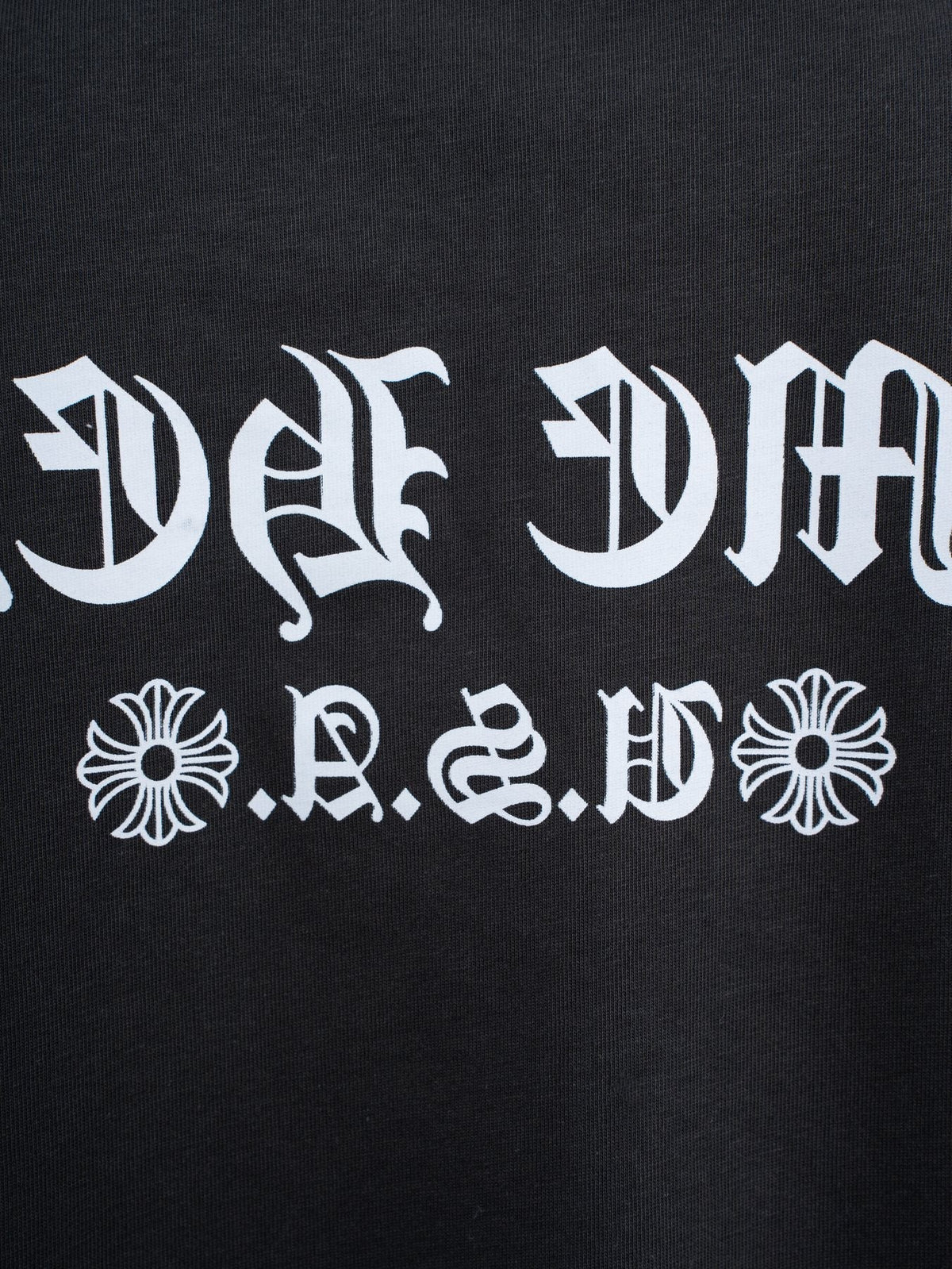 Chrome Hearts Horseshoe Gothic Graphic T-Shirt ¡ª detail