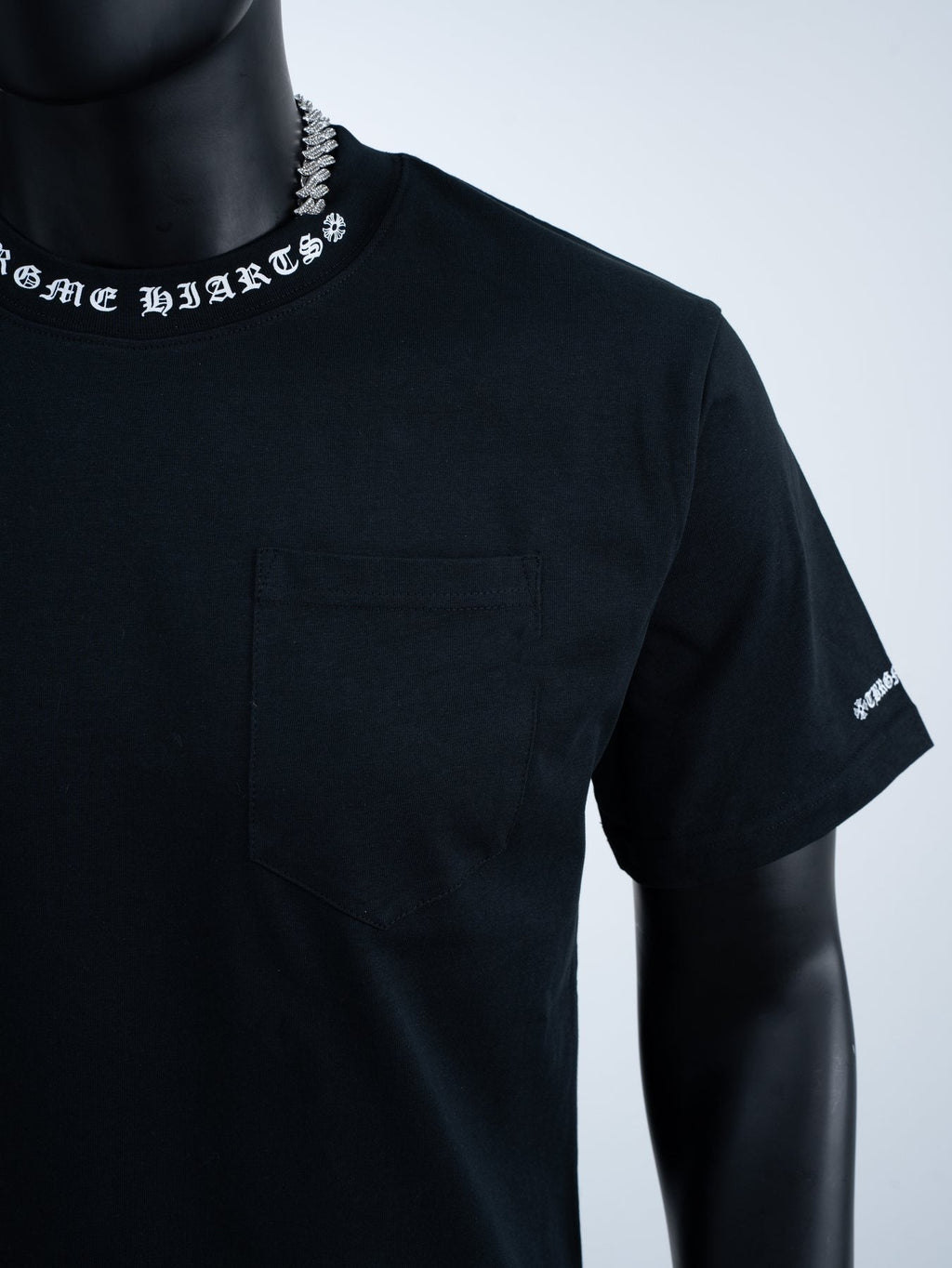 Chrome Hearts Sanskrit Letter Pocket Short-Sleeve T-Shirt ¡ª detail