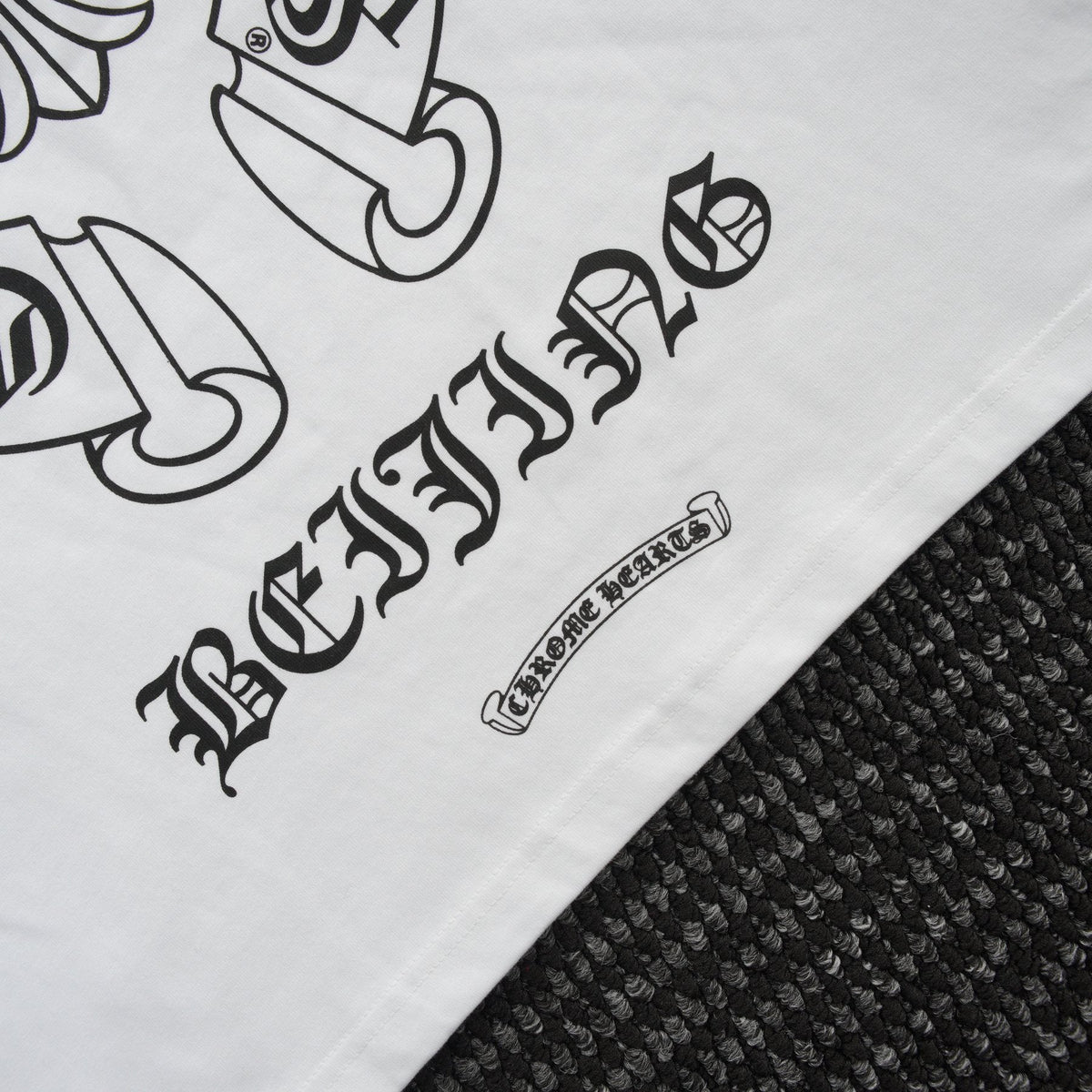 Chrome Hearts Beijing Horseshoe Script Graphic T-Shirt ¡ª detail