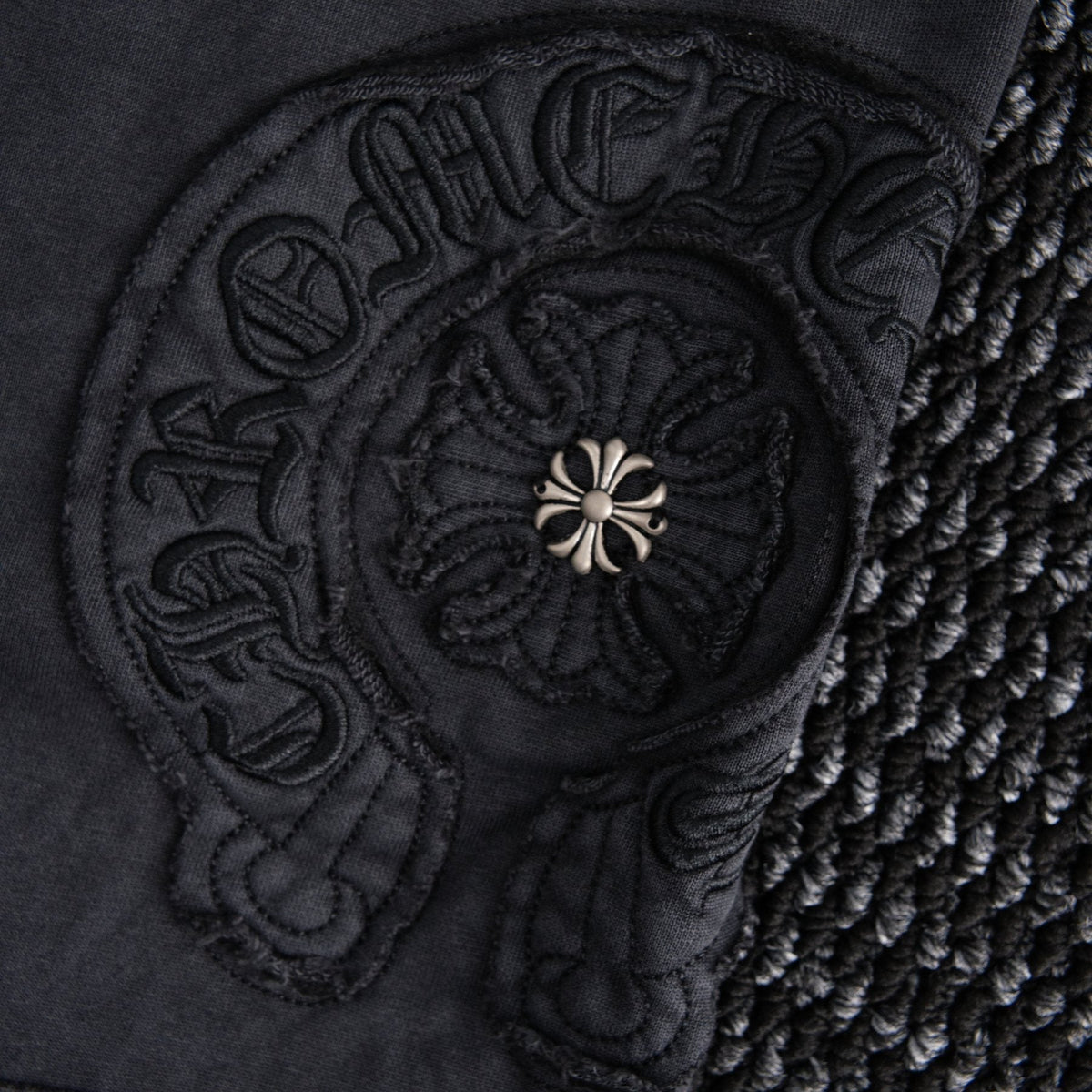Chrome Hearts Horseshoe Floral Embroidered Shorts ¡ª detail