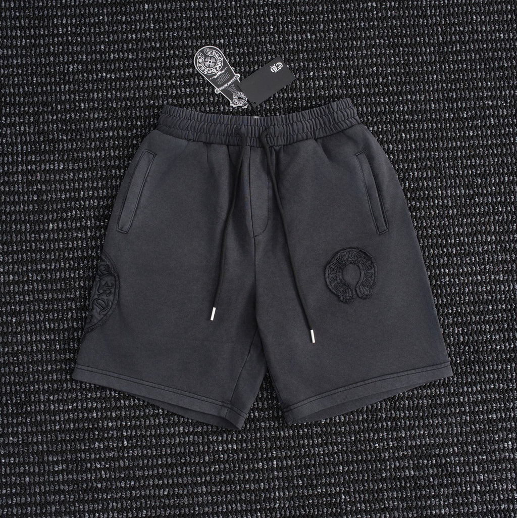 Chrome Hearts Horseshoe Floral Embroidered Shorts ¡ª hero
