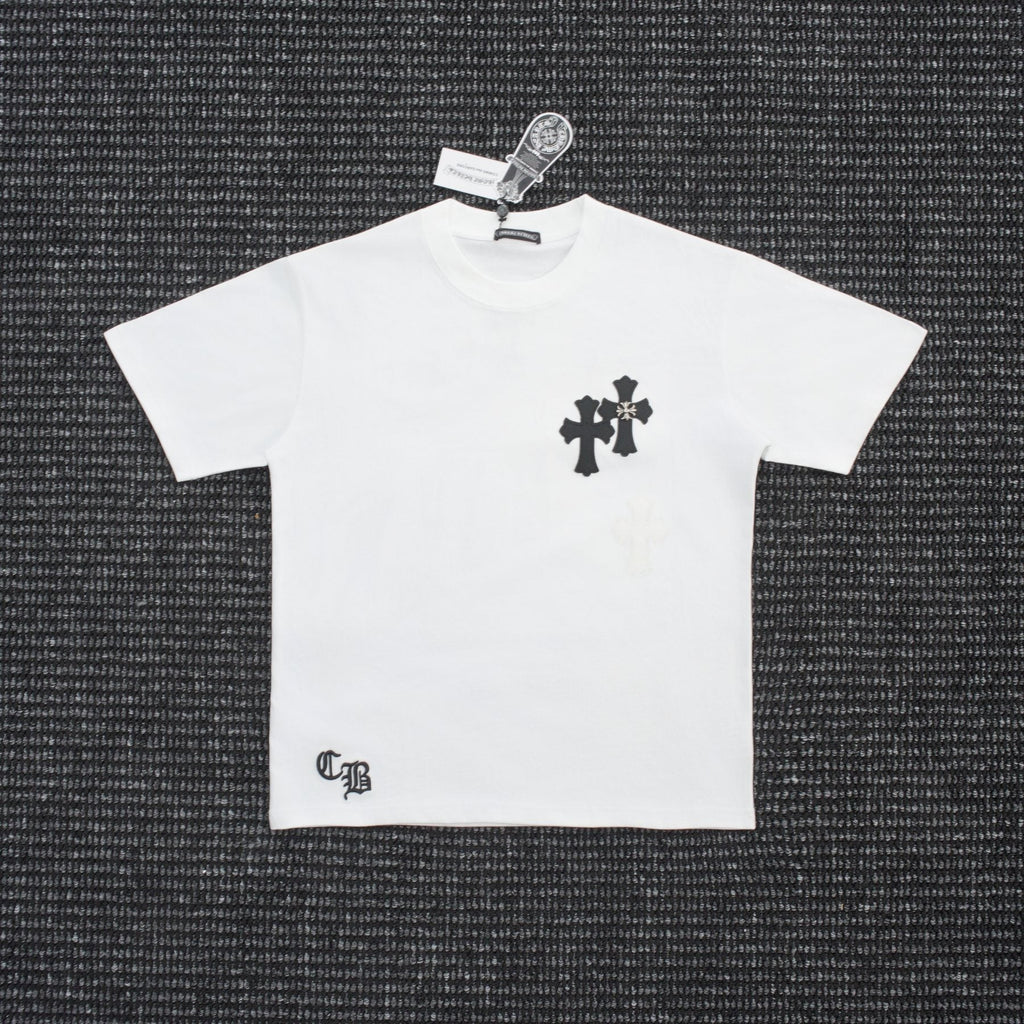 Chrome Hearts Contrast Cross Applique T-Shirt ¡ª front