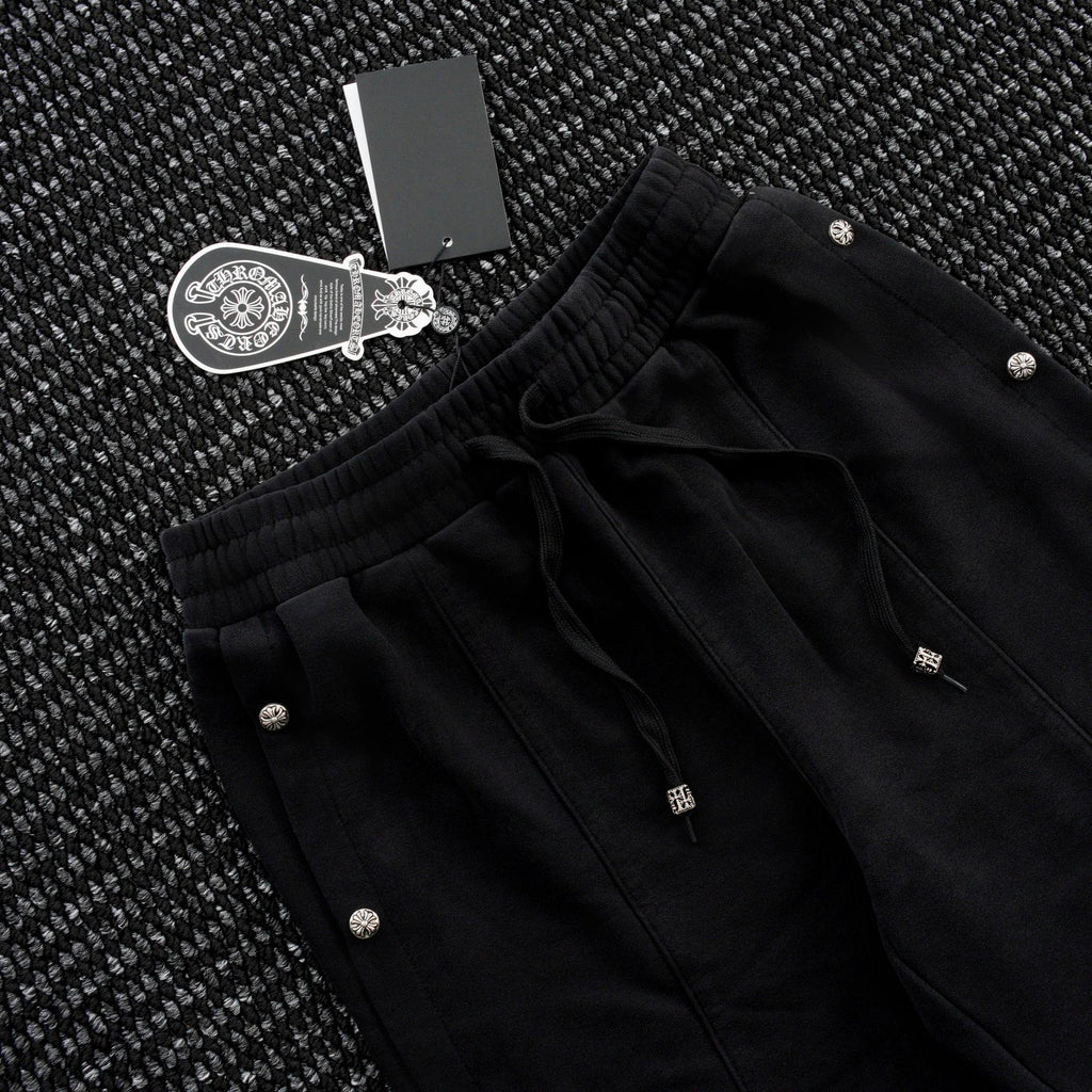Chrome Hearts Cross Rivet Side-Snap Pants ¡ª detail