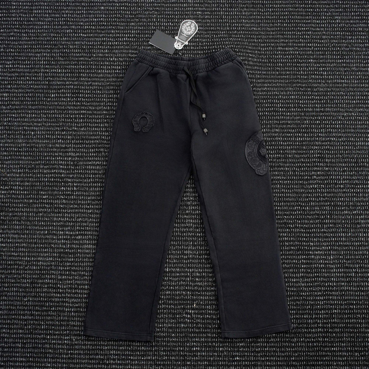 Chrome Hearts Horseshoe Embroidered Black Pants ¡ª hero
