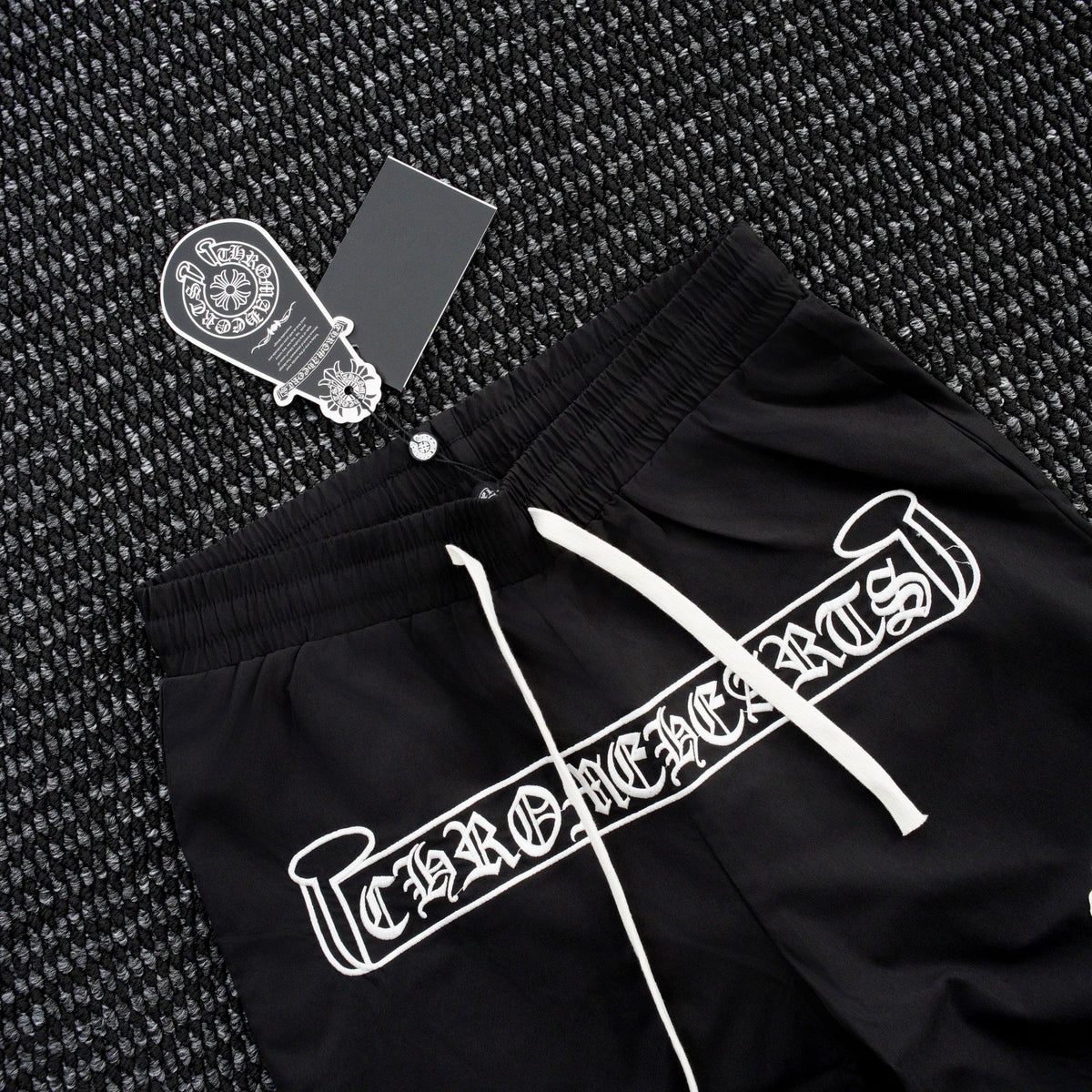 Chrome Hearts Cross Graphic Drawstring Shorts ¡ª detail