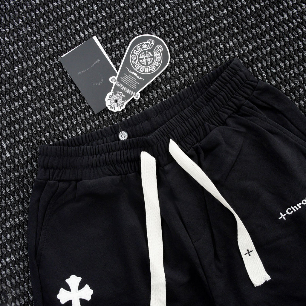 Chrome Hearts Cross Patch Drawstring Shorts ¡ª detail