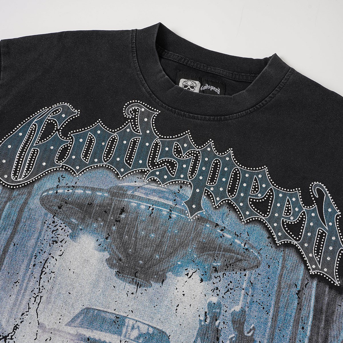 Godspeed Skull Graphic Short-Sleeve T-Shirt ¡ª detail