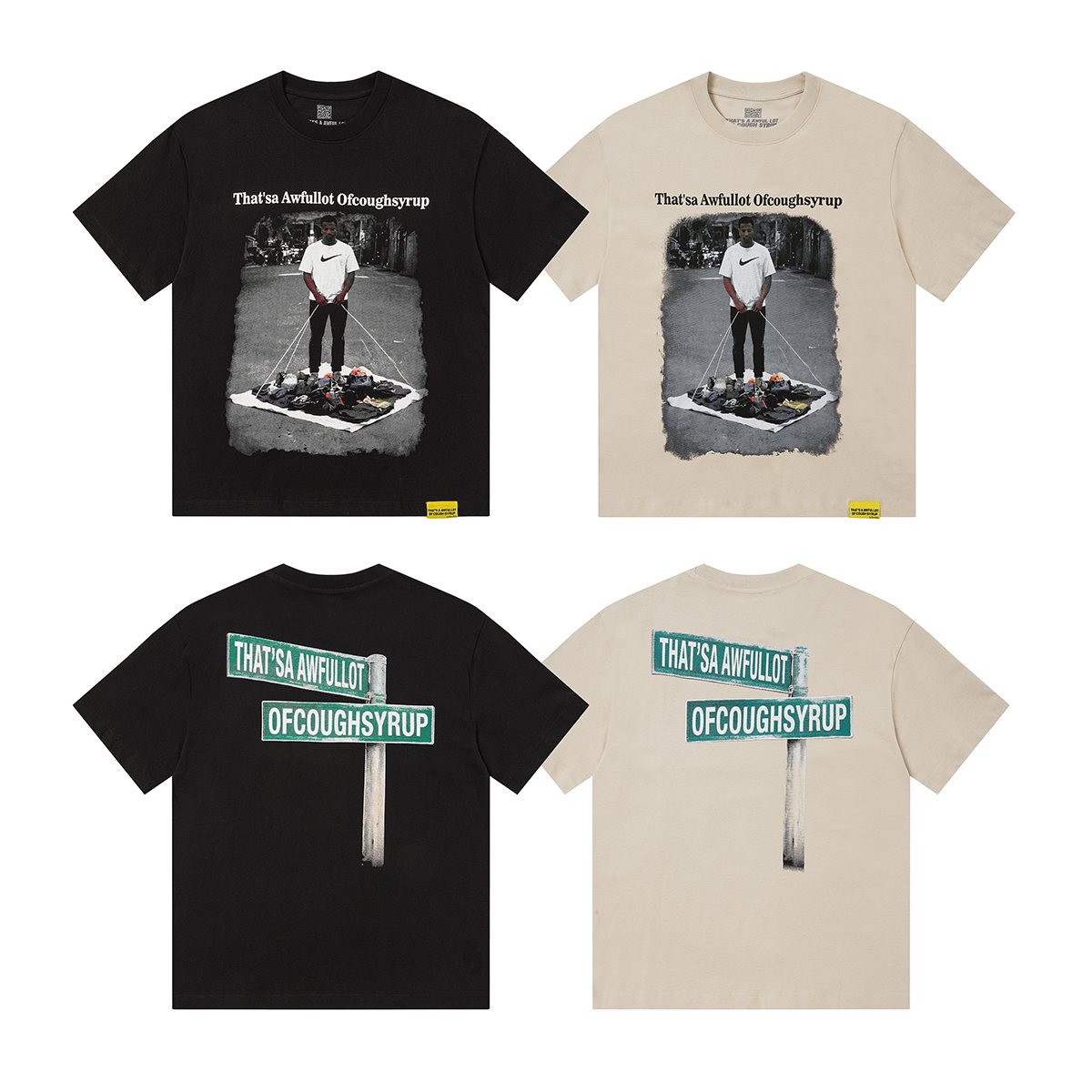 THAT'S A AWFUL LOT OF COUGH SYRUP Short-Sleeve Graphic T-Shirt ¡ª comparison