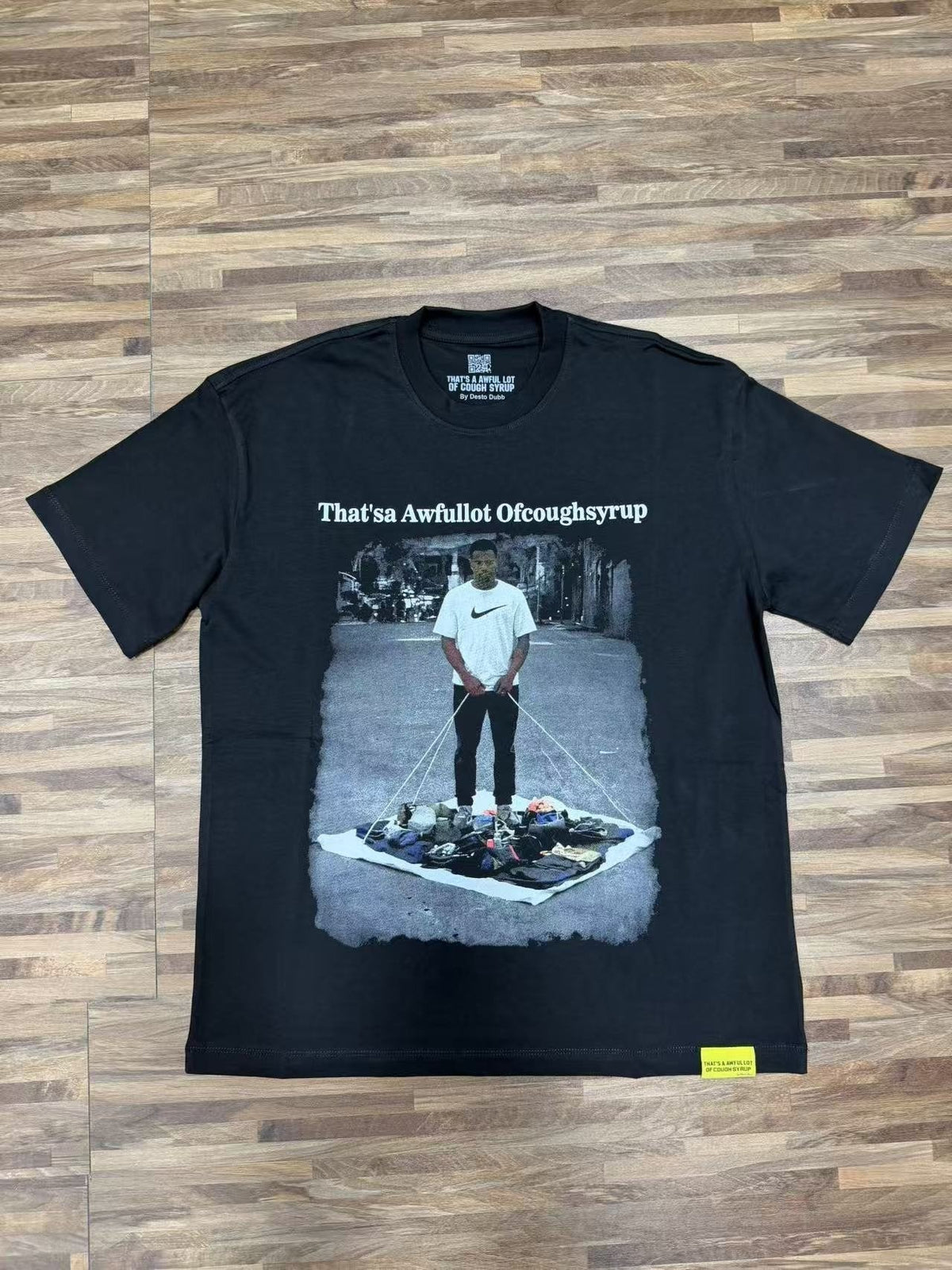 THAT'S A AWFUL LOT OF COUGH SYRUP Short-Sleeve Graphic T-Shirt ¡ª front