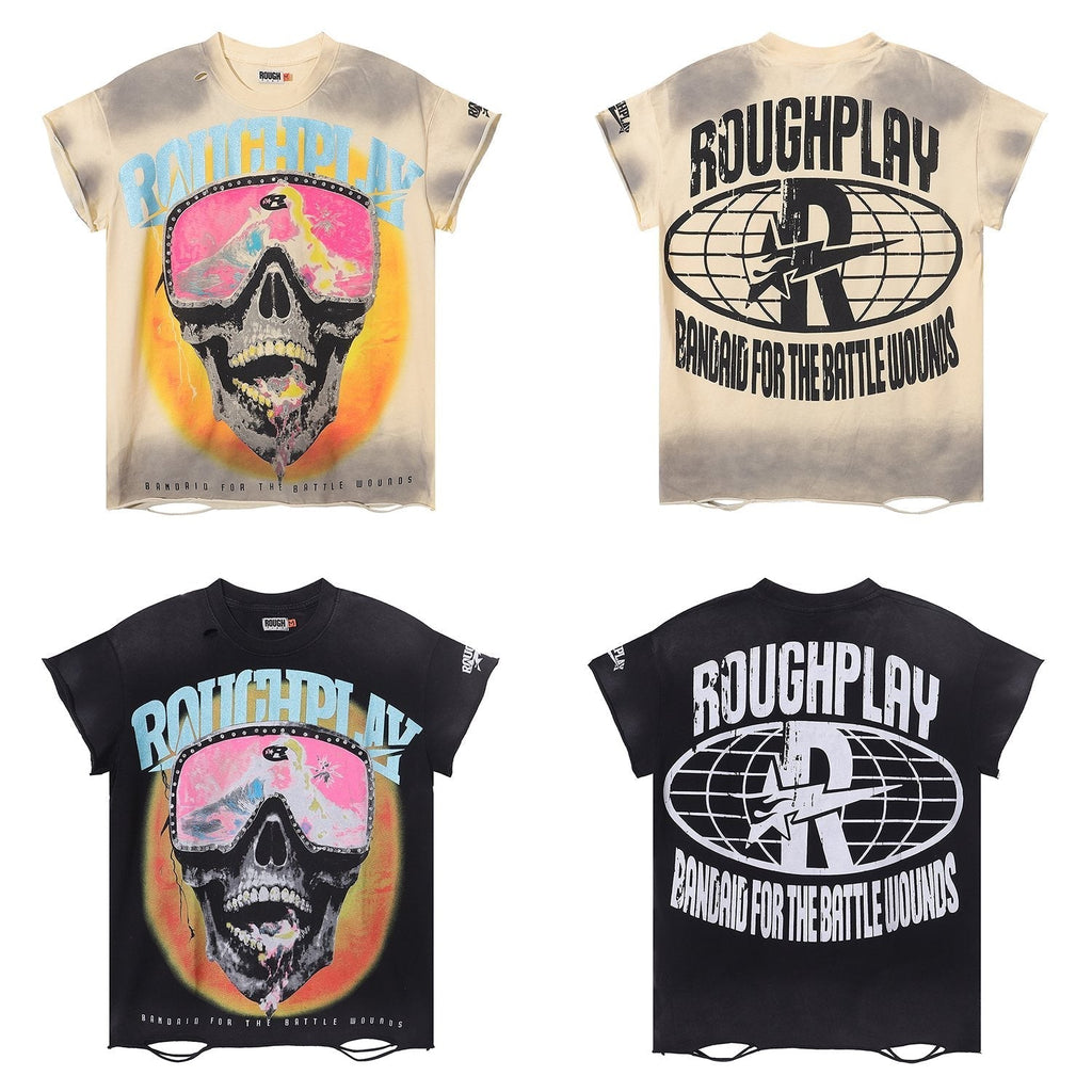 Rough Play Skull Goggles Graphic T-Shirt ¡ª comparison