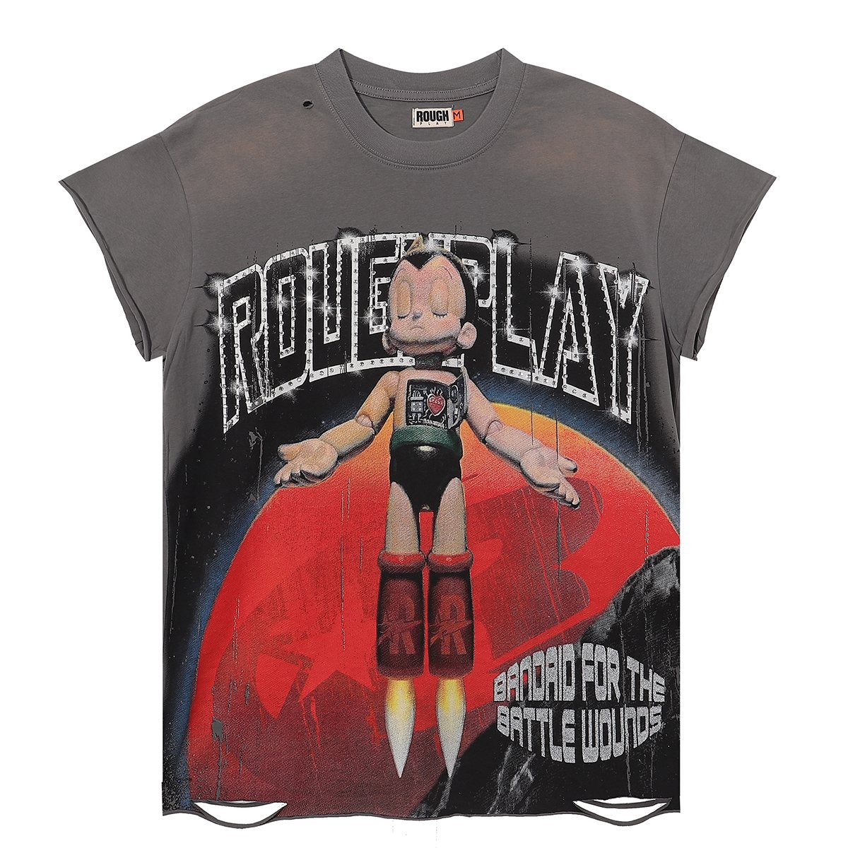 Rough Play Astro Boy Graphic Distressed T-Shirt ¡ª hero