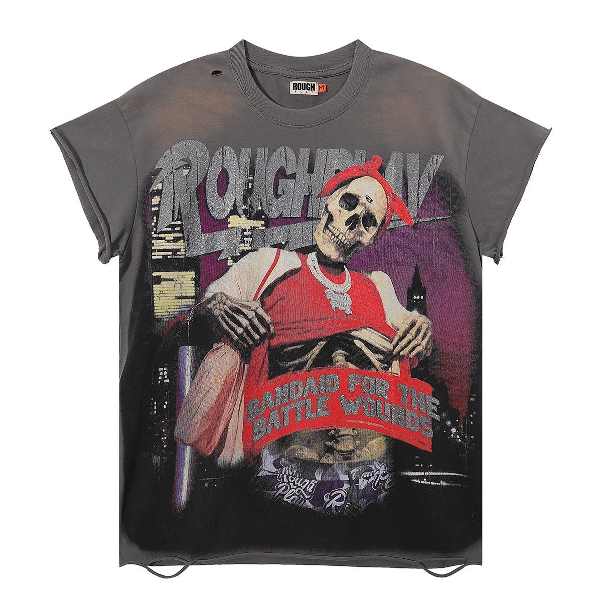Rough Play Skull Globe Sleeveless T-Shirt ¡ª hero