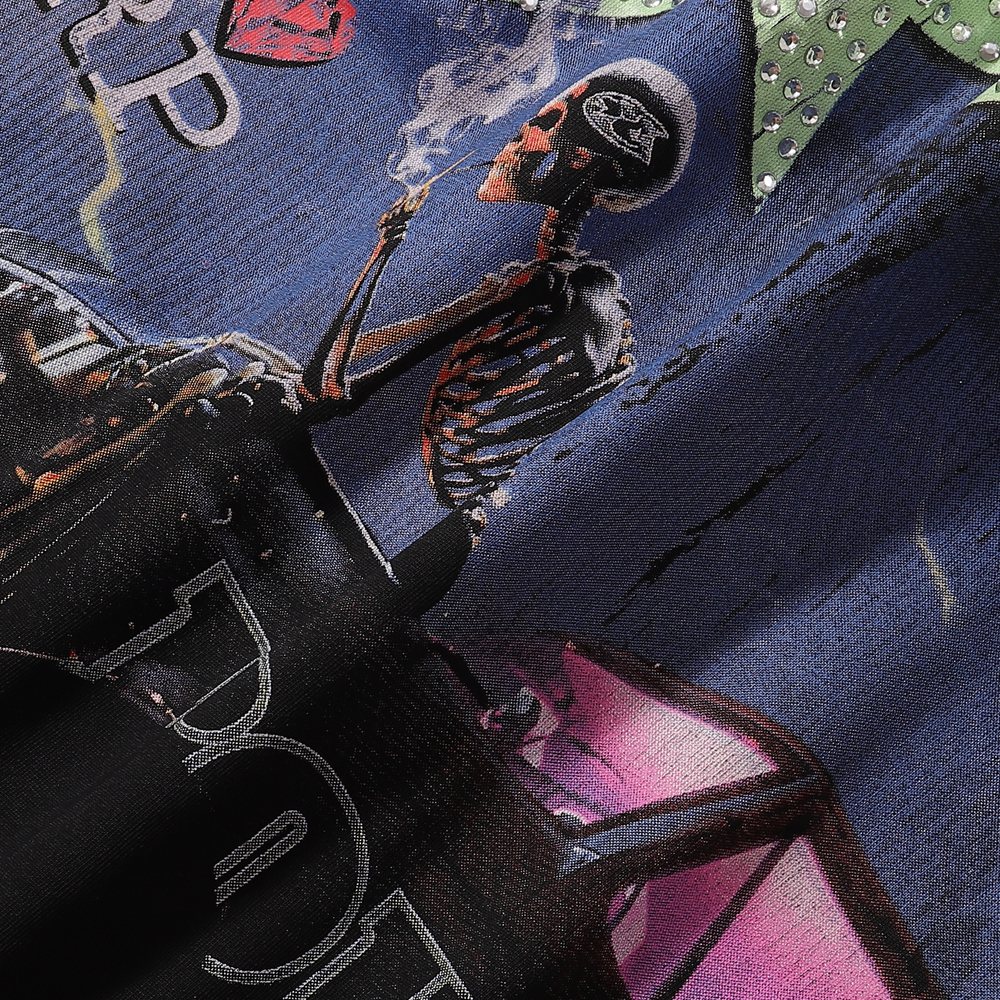 Rough Play Washed Rhinestone Sleeveless T-Shirt ¡ª detail