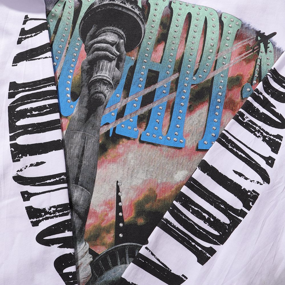 Rough Play Statue of Liberty Graphic Long-Sleeve T-Shirt ¡ª detail