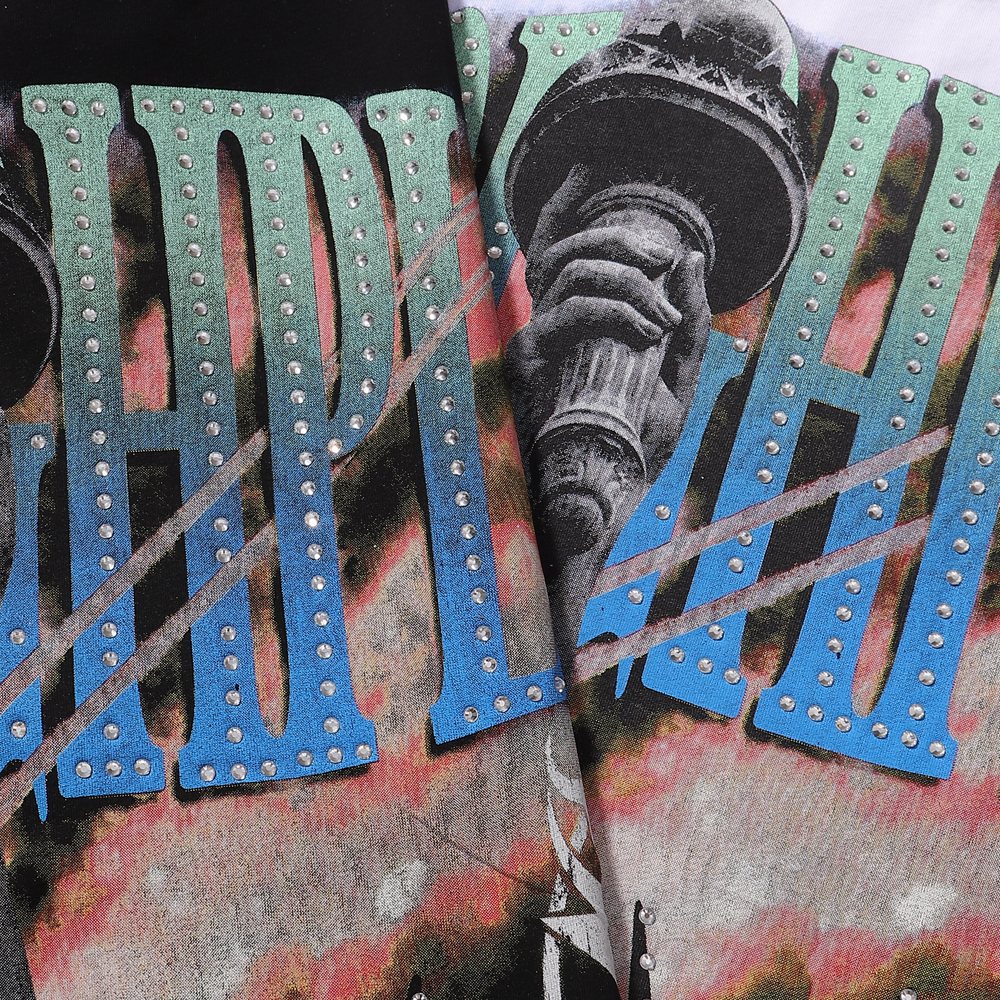 Rough Play Statue of Liberty Graphic Long-Sleeve T-Shirt ¡ª detail