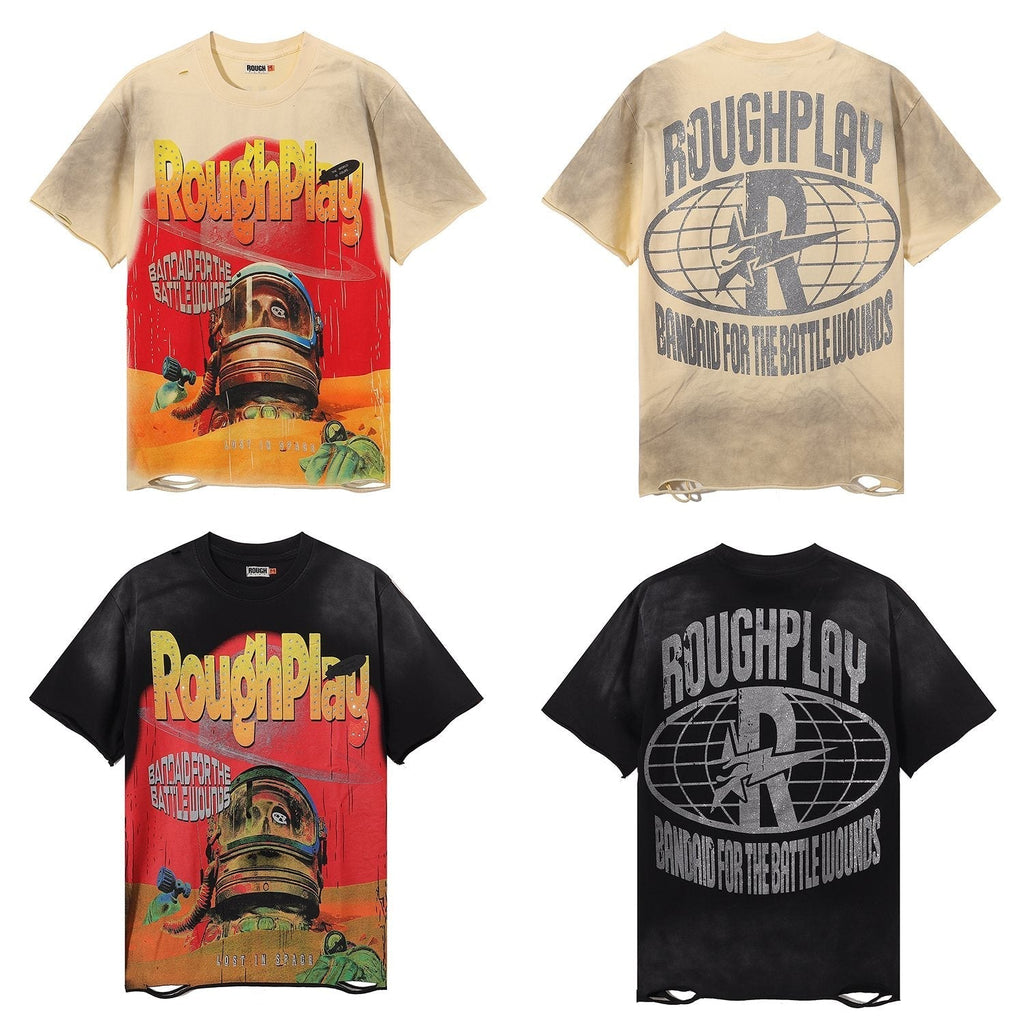 Rough Play Lost In Space Astronaut Graphic T-Shirt ¡ª comparison