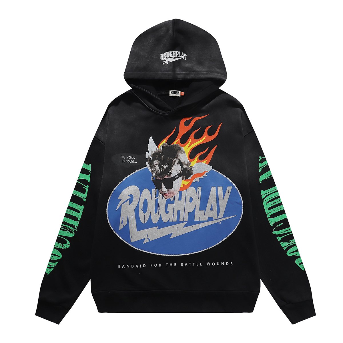 Rough Play SoulBoy Rhinestone Graphic Hoodie ¡ª hero