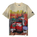 Rough Play Rabbit Car Distressed Short-Sleeve T-Shirt ¡ª hero