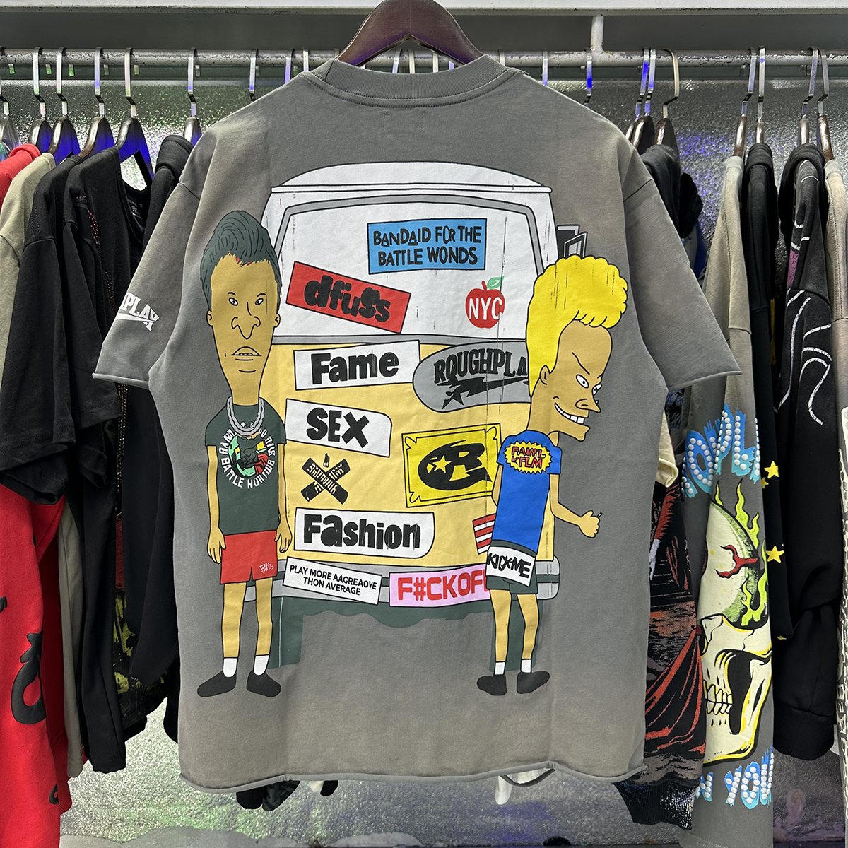 Rough Play Beavis and Butthead Van Graphic T-Shirt ¡ª context