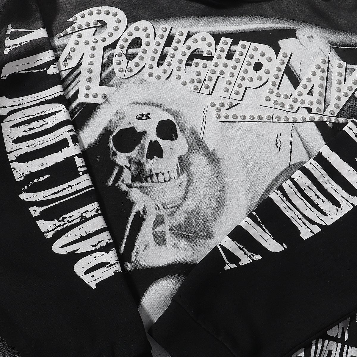 Rough Play In the Car Graphic Hoodie ¡ª detail