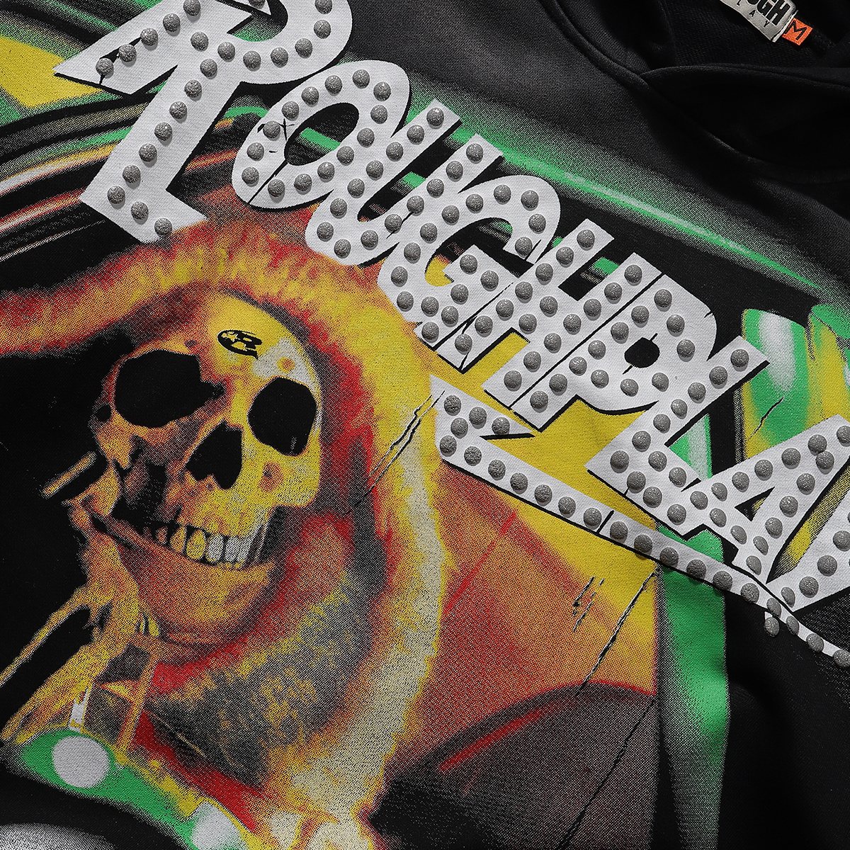 Rough Play In Car Skull Graphic Hoodie ¡ª detail