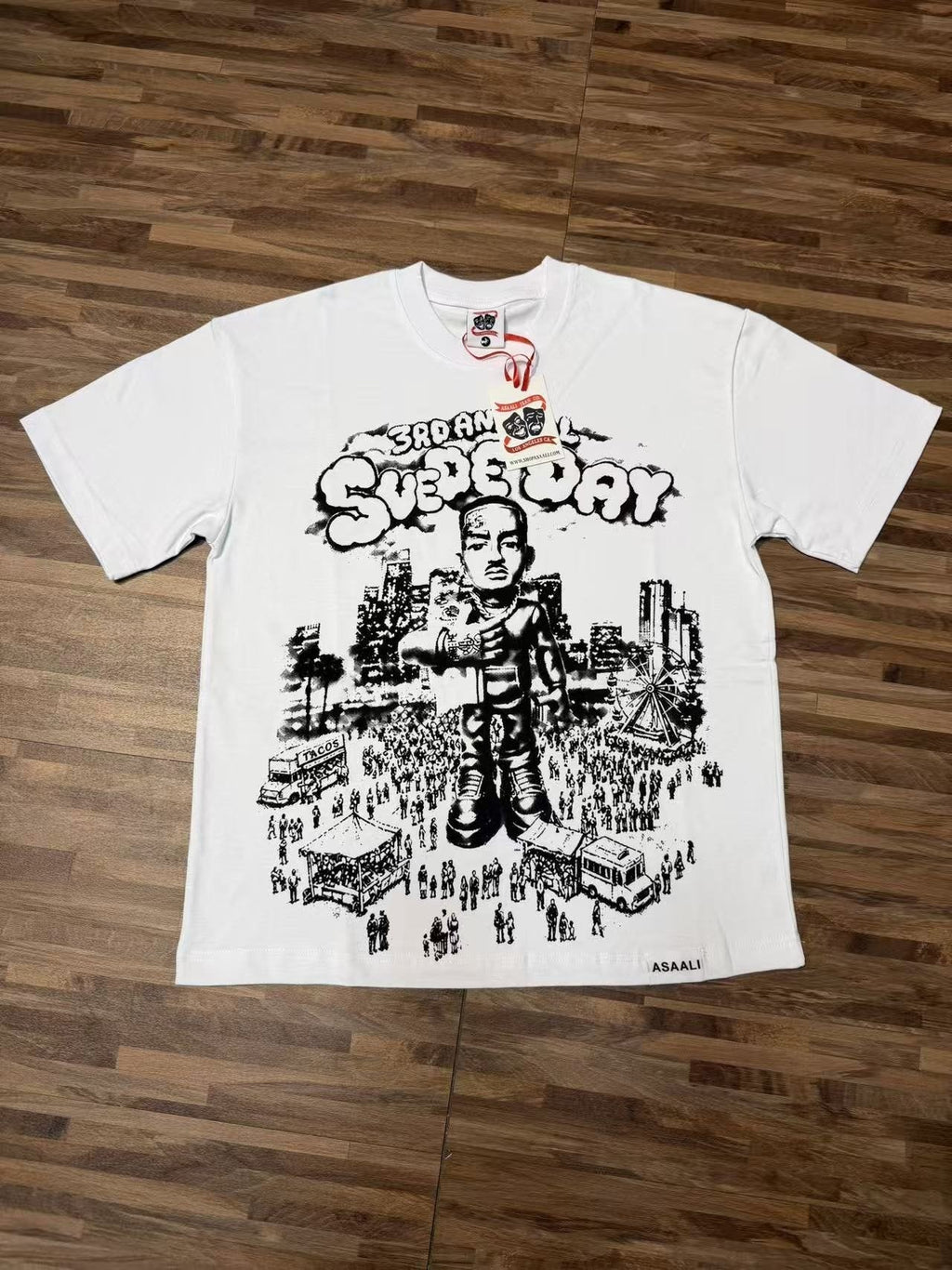 ASAALL Illustrated Front Graphic T-Shirt ¡ª front