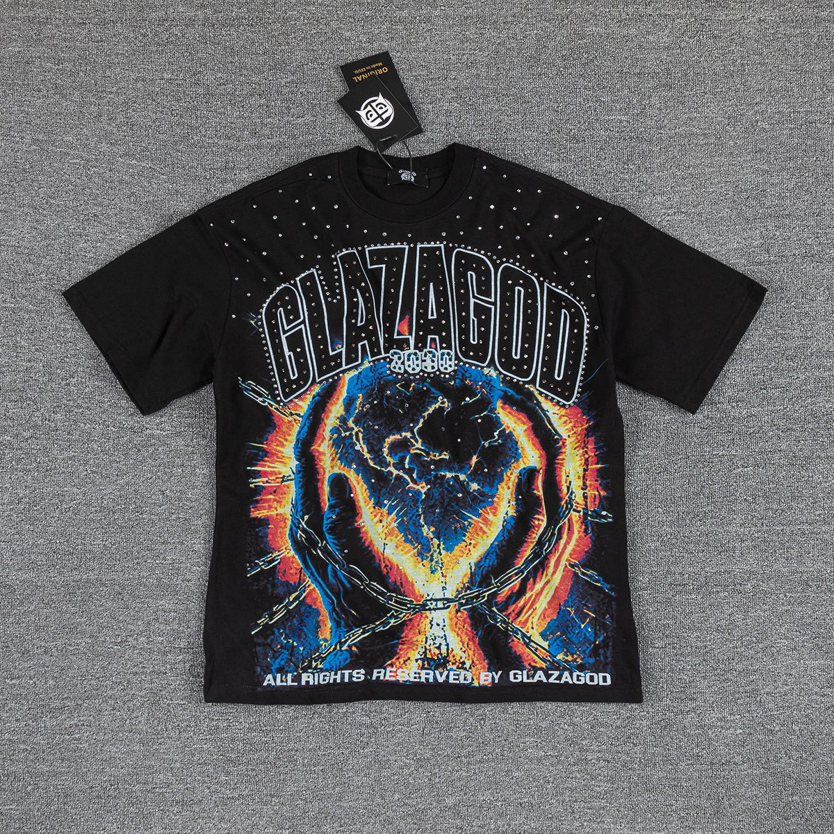 GLAZAGOD Hell on Earth Graphic T-Shirt ¡ª front