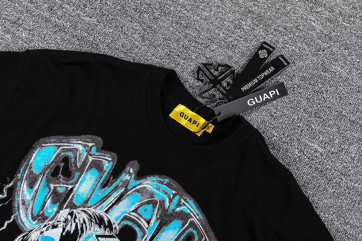 GUAPI Blue Graphic Short-Sleeve T-Shirt ¡ª hang_tag