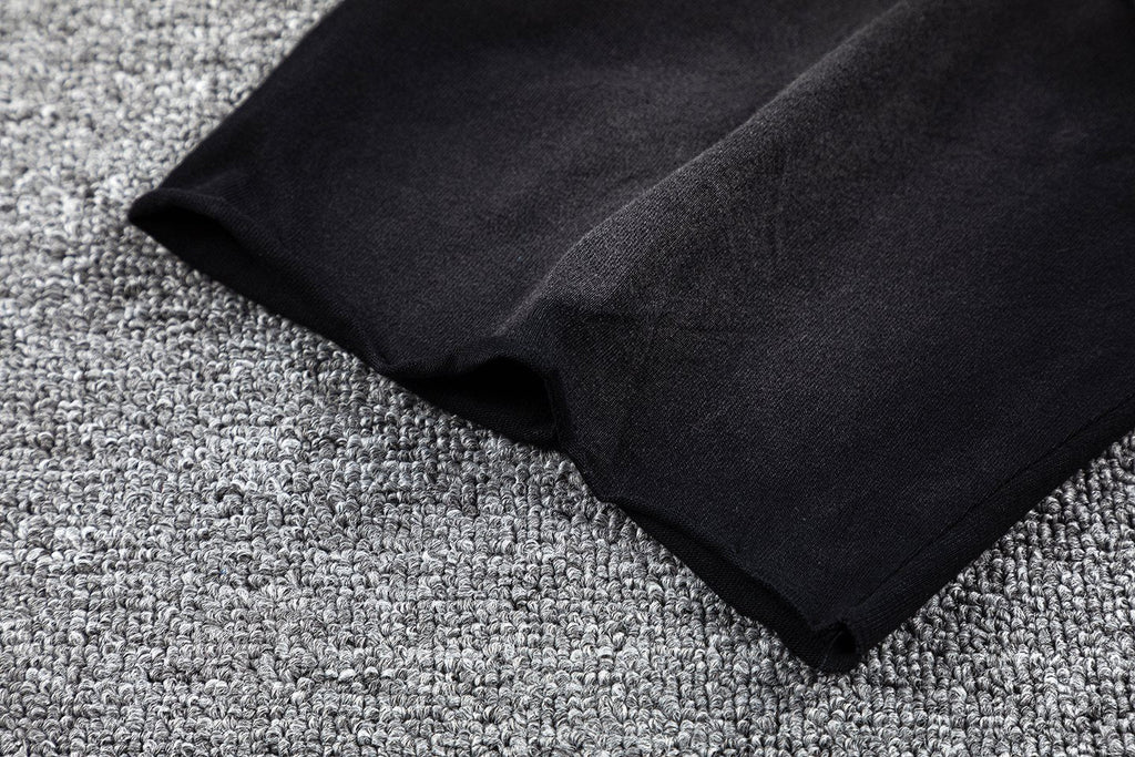 HARMONY Black Front & Back Graphic T-Shirt ¡ª fabric_closeup