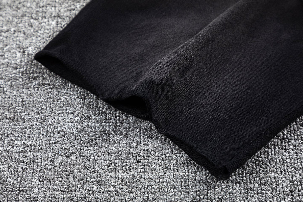HARMONY Black Front & Back Graphic T-Shirt ¡ª fabric_closeup
