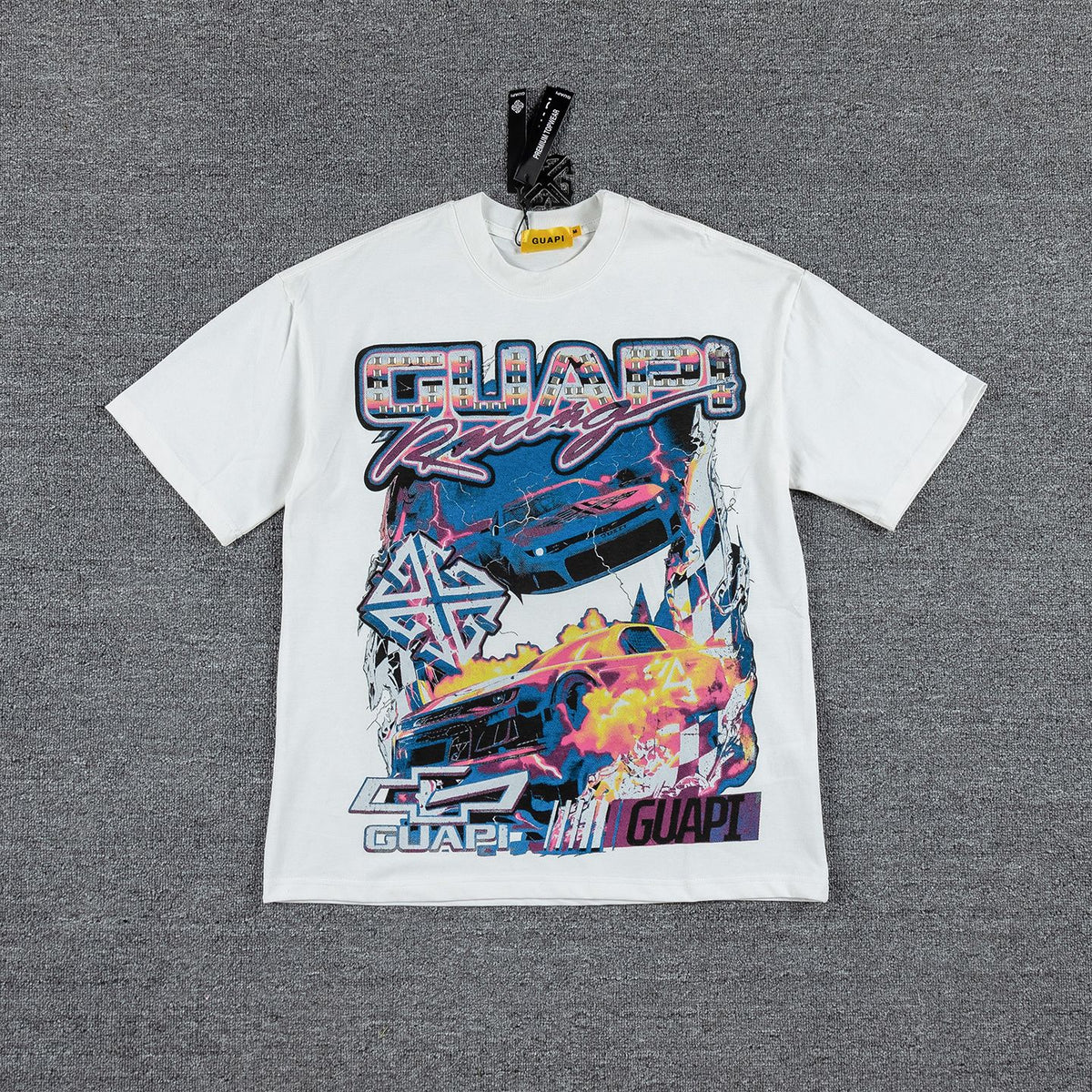 GUAPI Racing Geometric Short-Sleeve T-Shirt ¡ª front