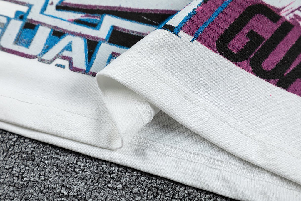 GUAPI Racing Geometric Short-Sleeve T-Shirt ¡ª fabric_closeup