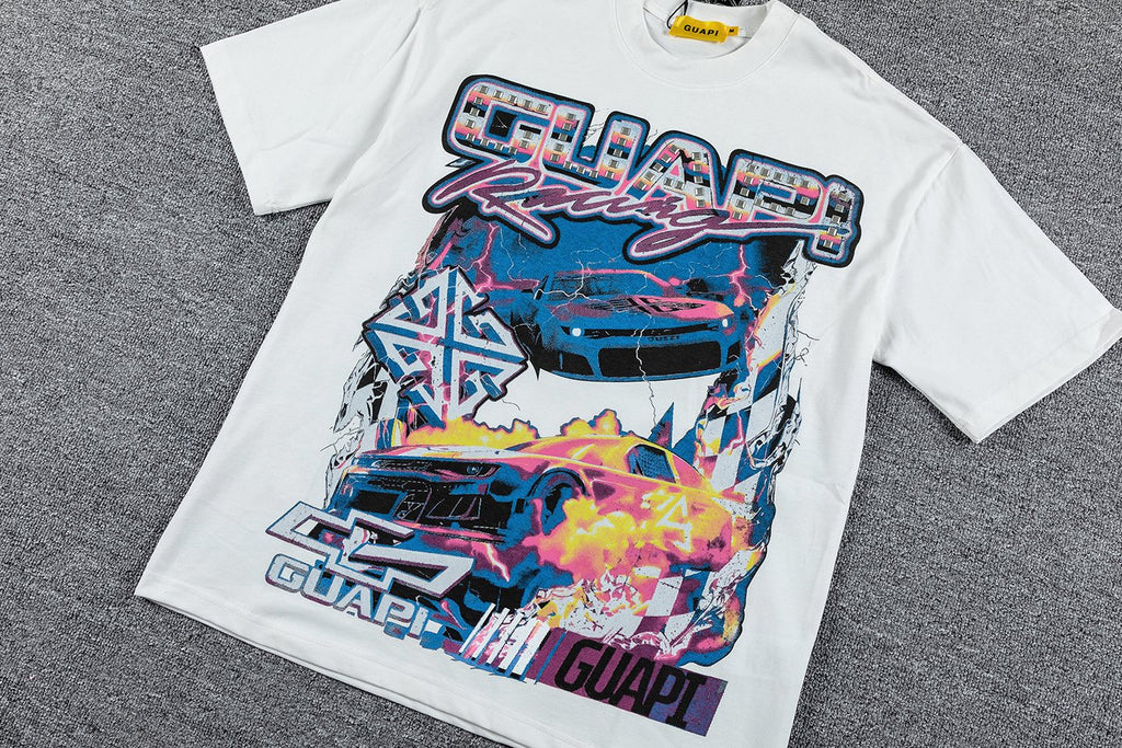 GUAPI Racing Geometric Short-Sleeve T-Shirt ¡ª front