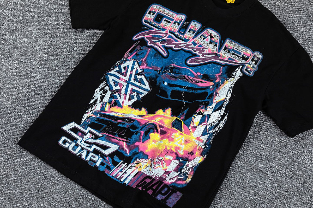 GUAPI Racing Geometric Short-Sleeve T-Shirt ¡ª front