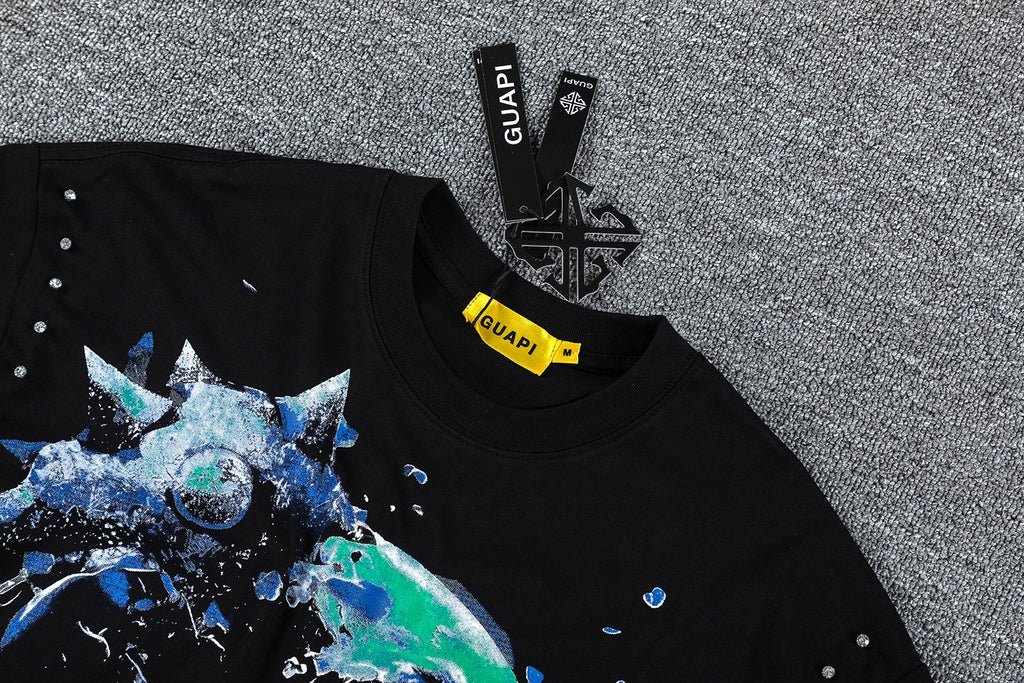 GUAPI Skull Chain Graphic T-Shirt ¡ª detail
