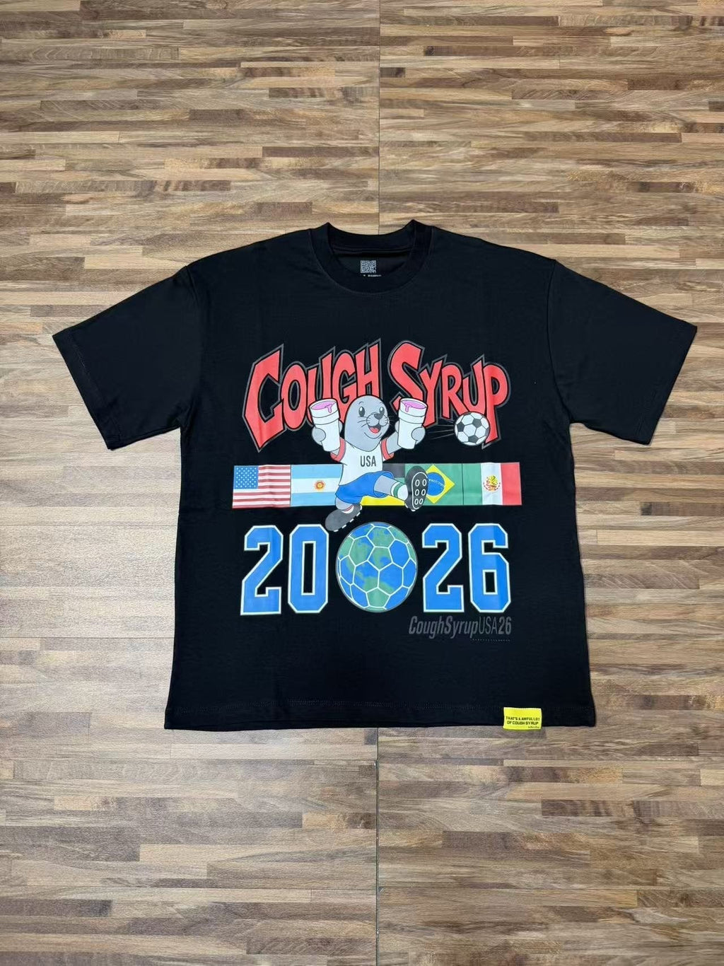 THAT'S A AWFUL LOT OF COUGH SYRUP Soccer Graphic T-Shirt ¡ª front
