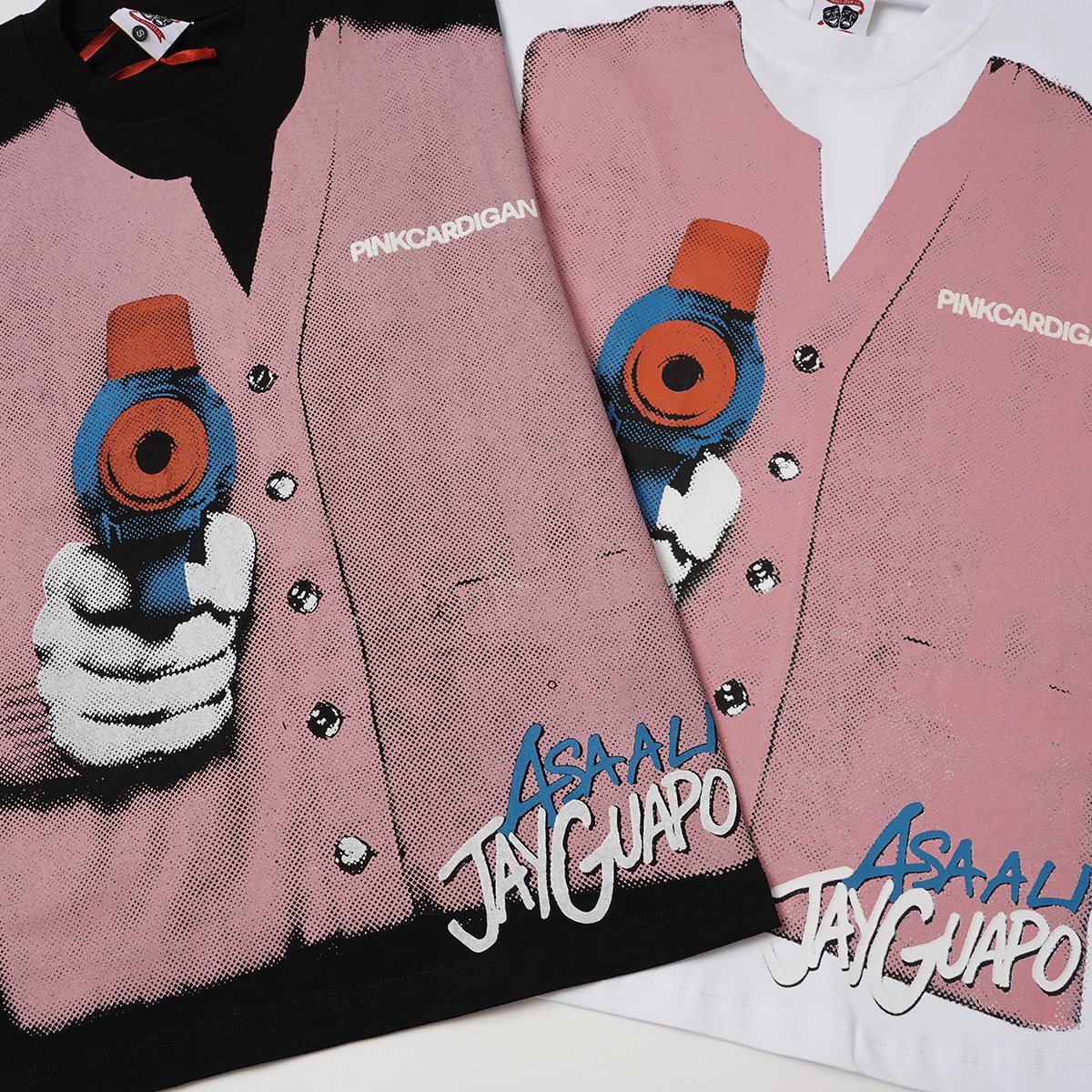 ASAALL Faux Cardigan Graphic T-Shirt ¡ª detail