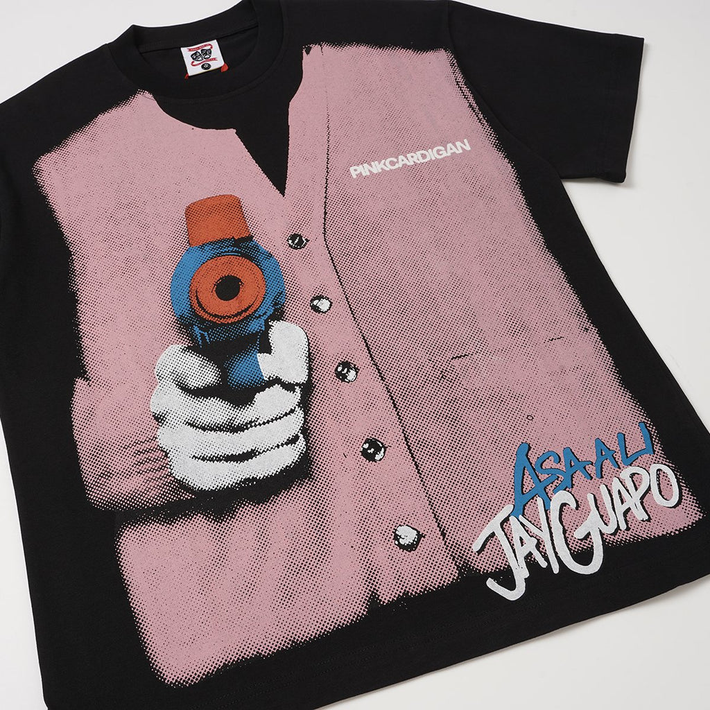 ASAALL Faux Cardigan Graphic T-Shirt ¡ª detail