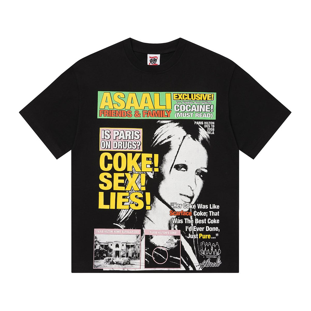 ASAALL Magazine Graphic Short-Sleeve T-Shirt ¡ª hero