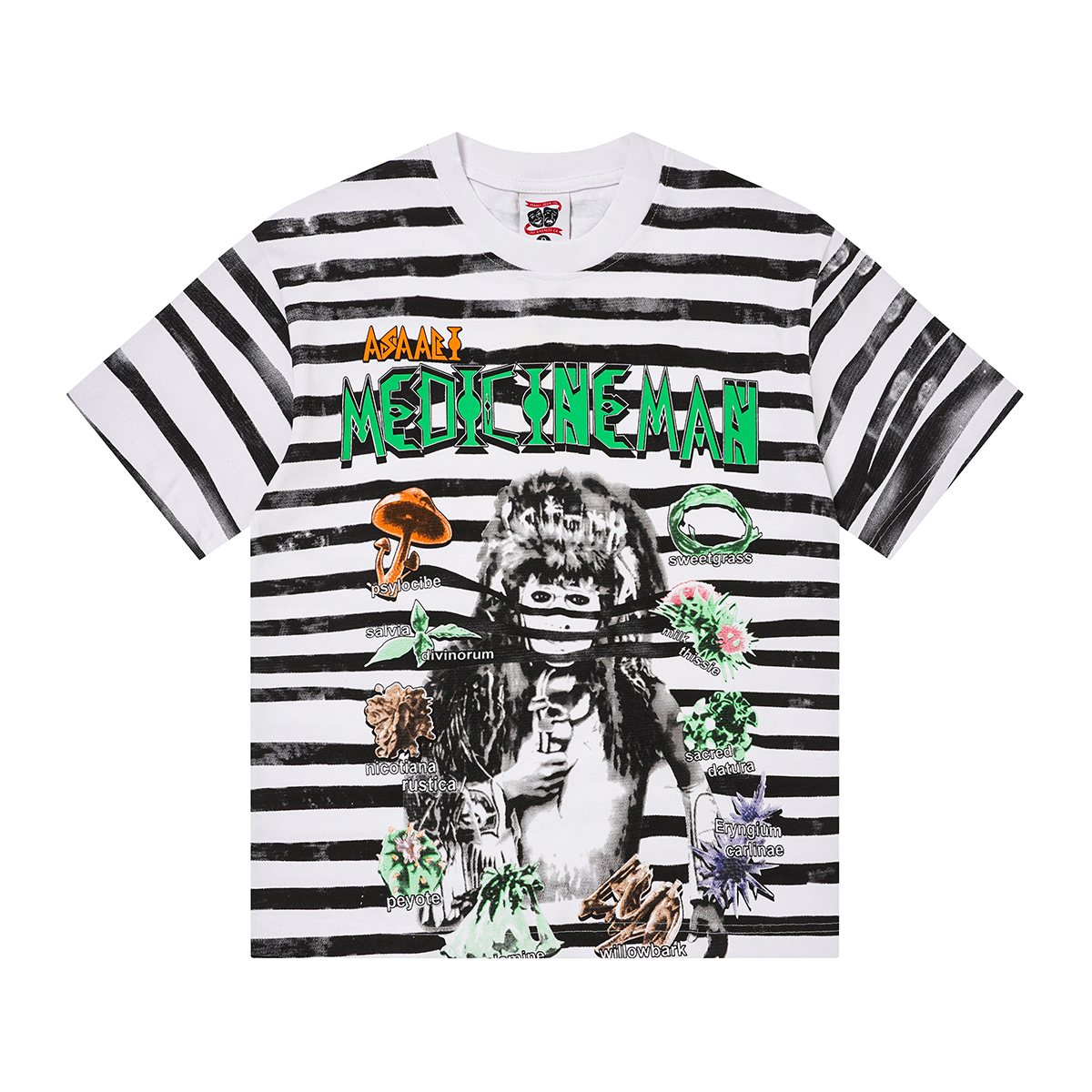 ASAALL Striped Front & Back Graphic T-Shirt ¡ª hero