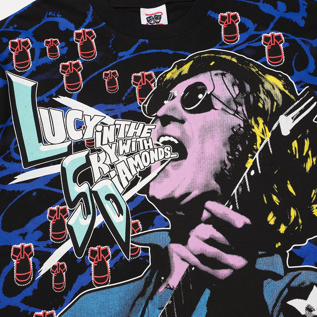 ASAALL Peace Love & Cocaine Singer Graphic T-Shirt ¡ª detail