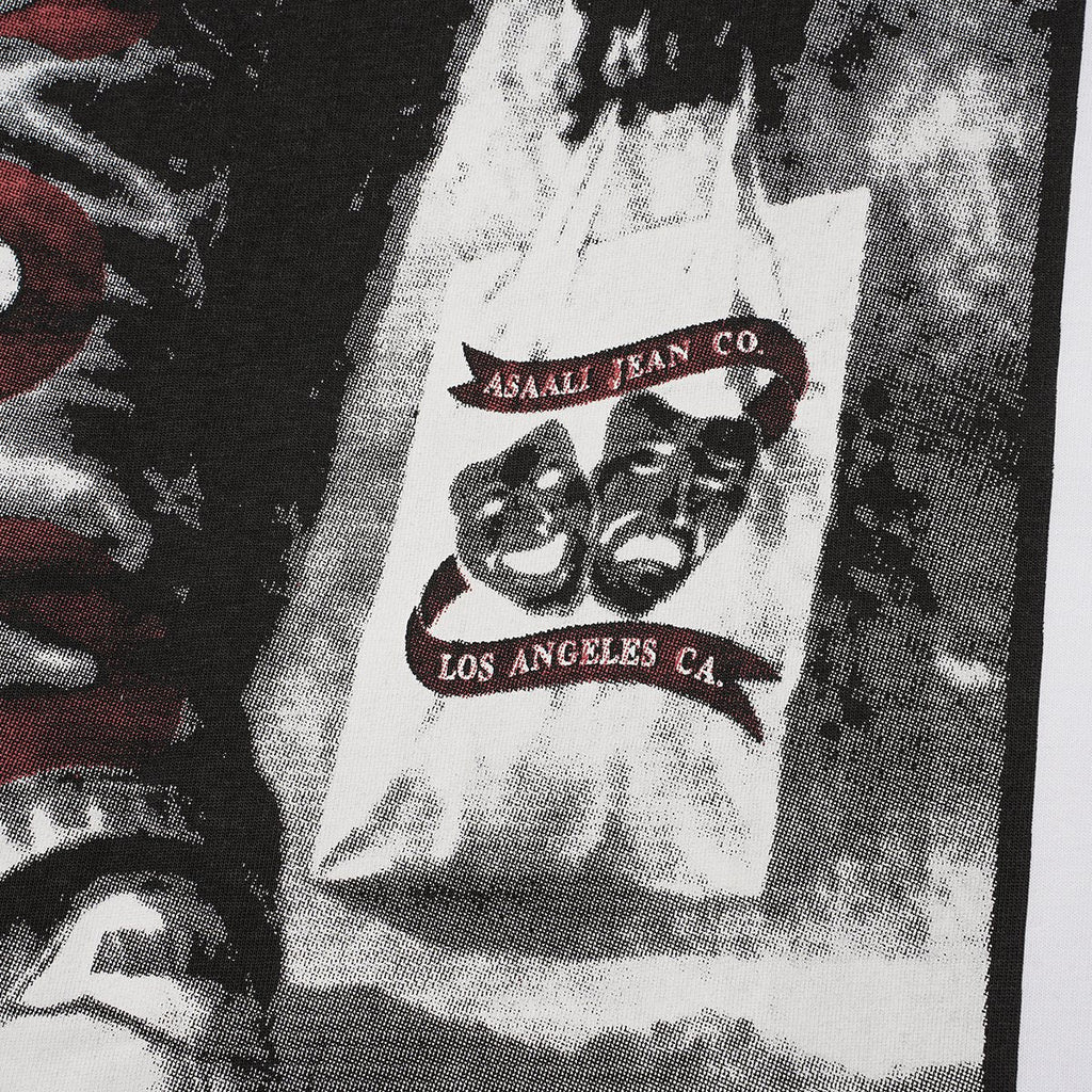 ASAALL Black and Red Front Graphic T-Shirt ¡ª detail